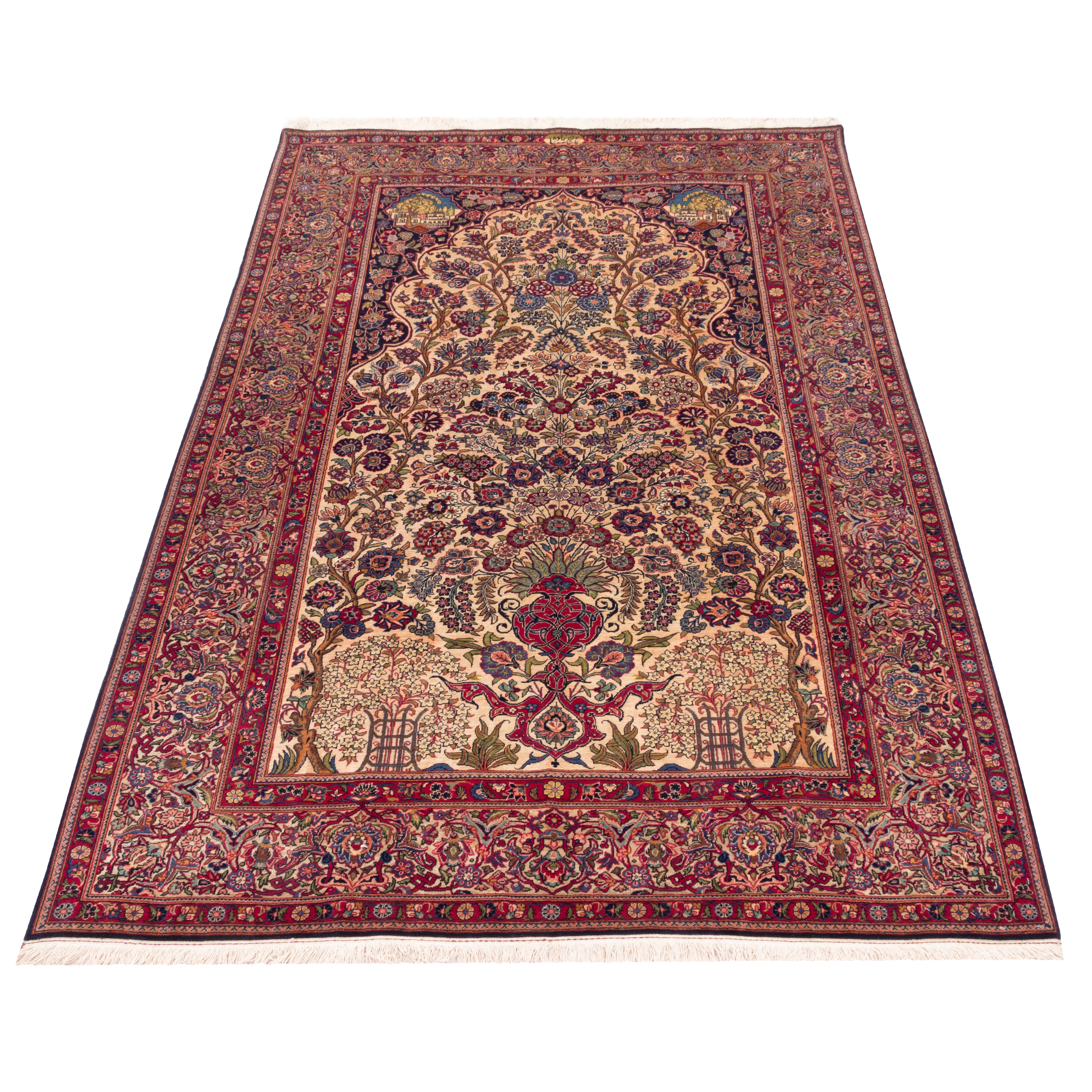 Kashan Handmade Carpet — Goldani | Wool / Cotton Warp | 138 × 197 cm | SKU 10200003