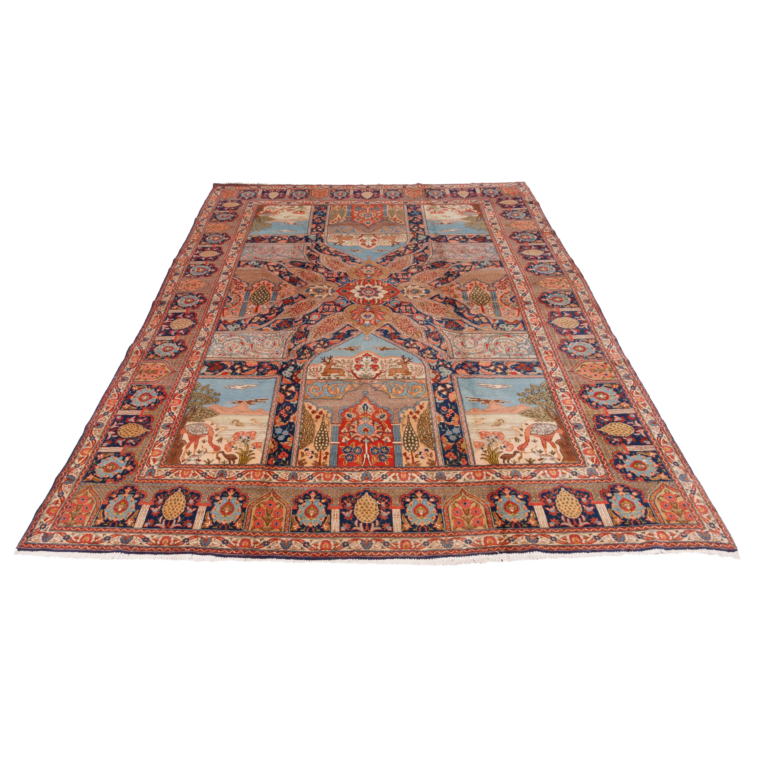 Tabriz Handmade Carpet — Toranj-dar | Wool / Cotton Warp | 280 × 390 cm | SKU 11000117