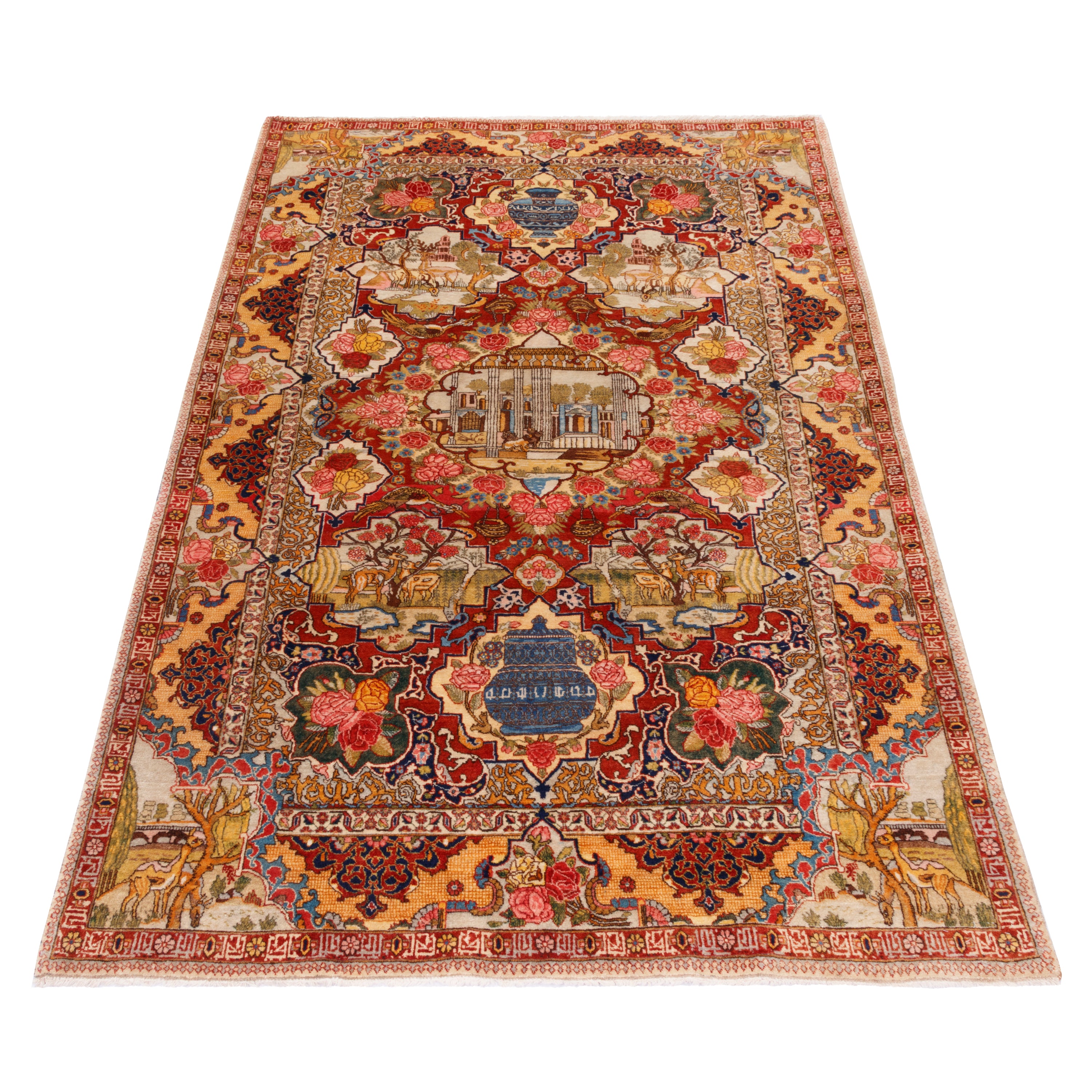 Tabriz Handmade Carpet — Toranj-dar | Wool / Cotton Warp | 140 × 210 cm | SKU 10200030