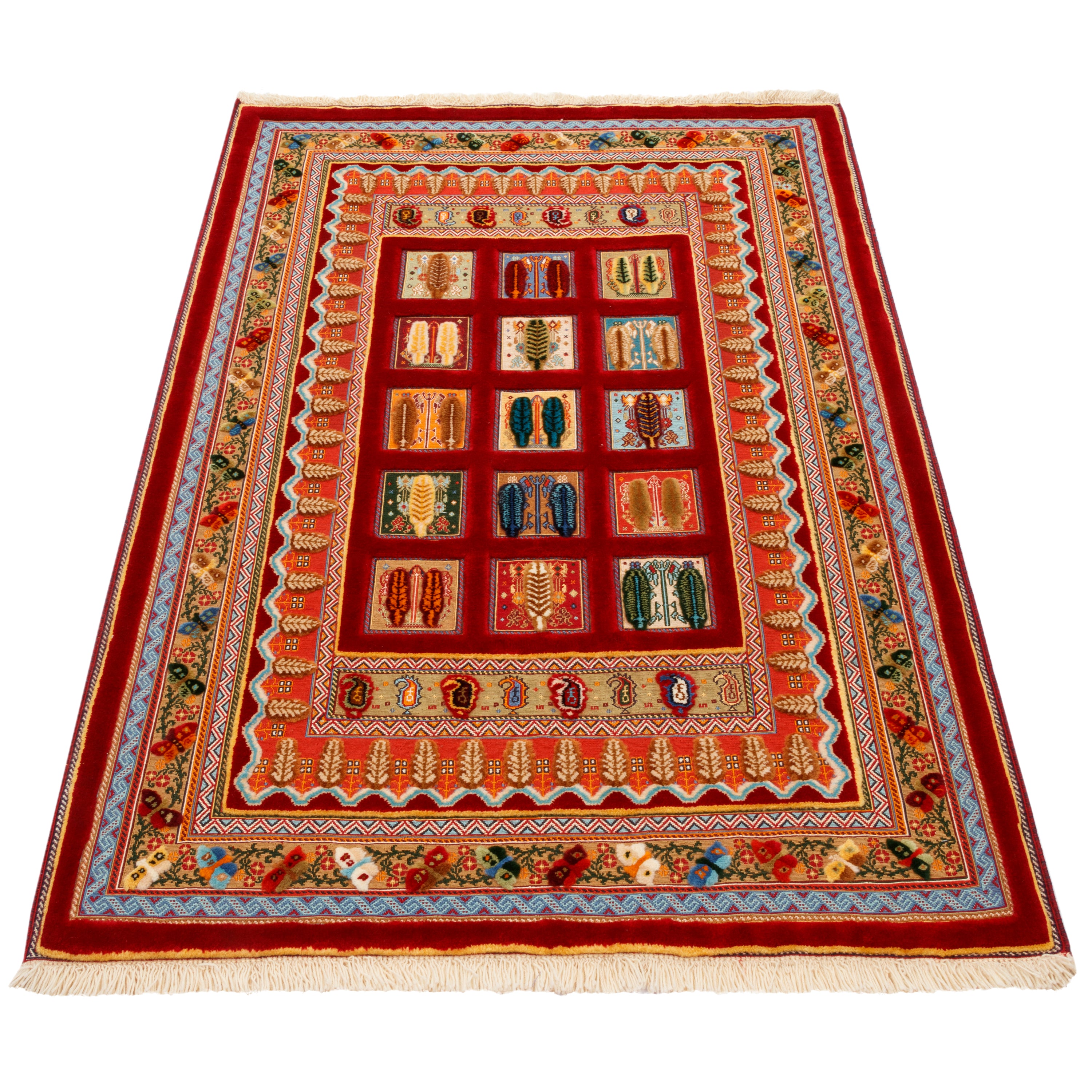 Sirjan Handmade Kilim Carpet — Kheshti | Full Wool | 110 × 165 cm | SKU 40100292