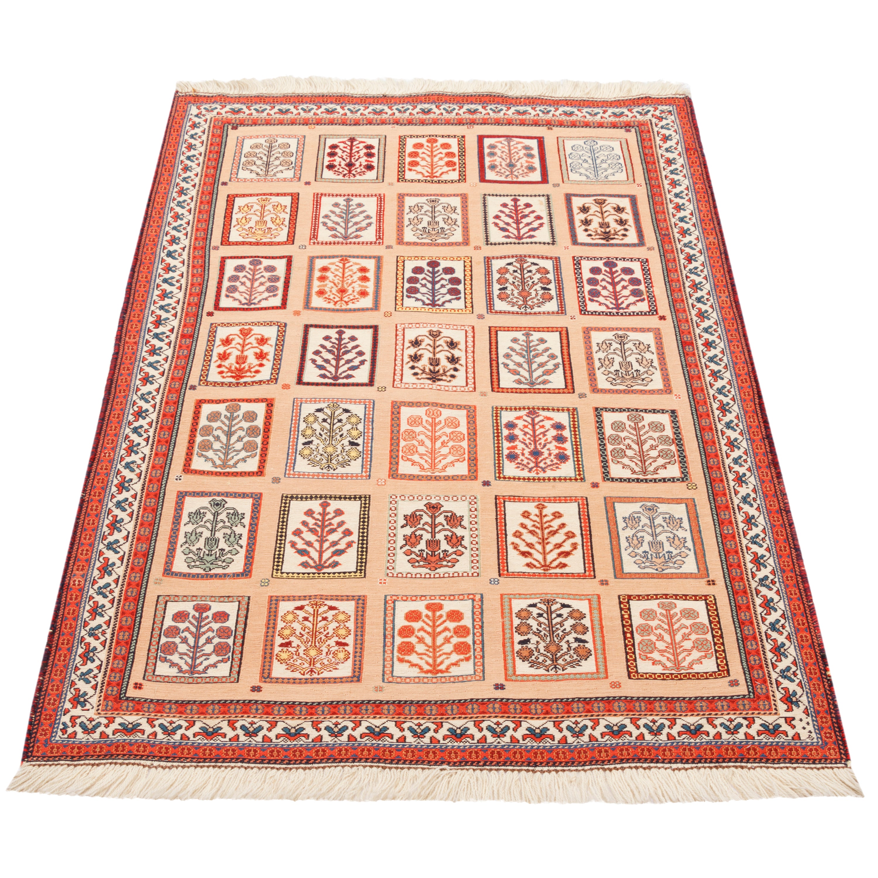 Sirjan Handmade Kilim Carpet — Kheshti | Full Wool | 102 × 157 cm | SKU 40100275