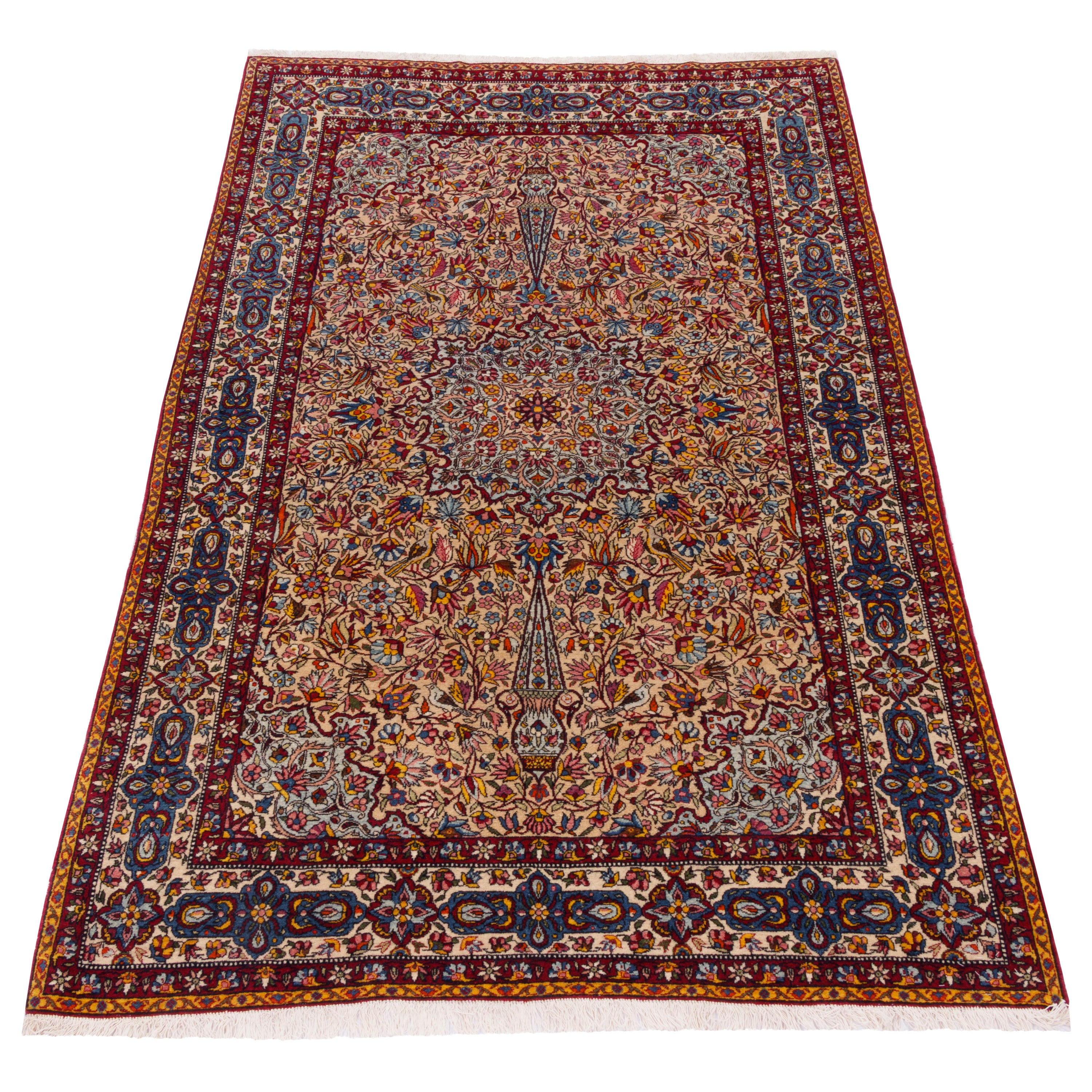 Yazd Handmade Carpet — Lachak Toranj | Wool / Cotton Warp | 130 × 200 cm | SKU 10200064