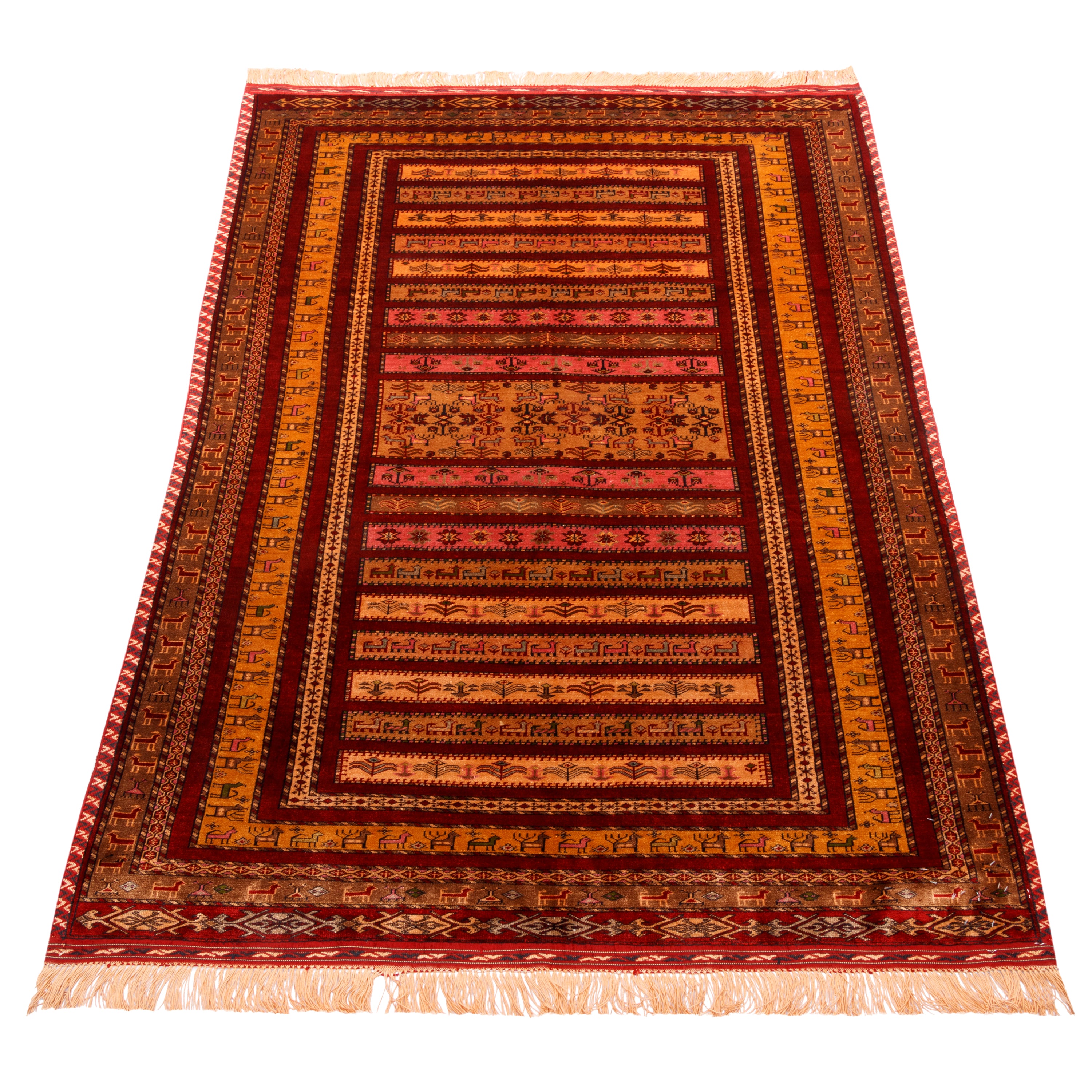 Sarakhs Handmade Carpet — Moharramat | Full Silk | 100 × 148 cm | SKU 10100159