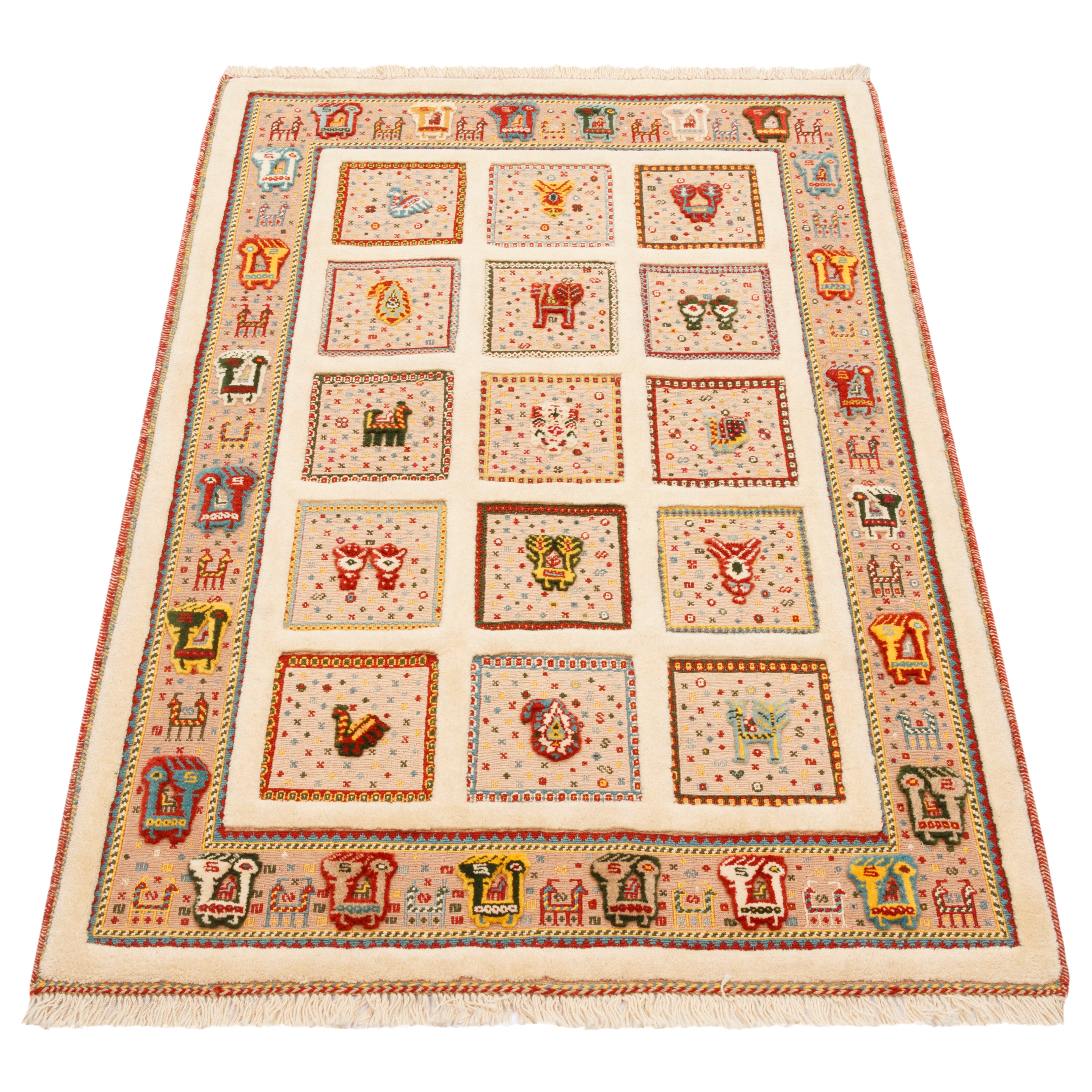 Sirjan Handmade Kilim Carpet — Kheshti | Full Wool | 103 × 150 cm | SKU 40100297