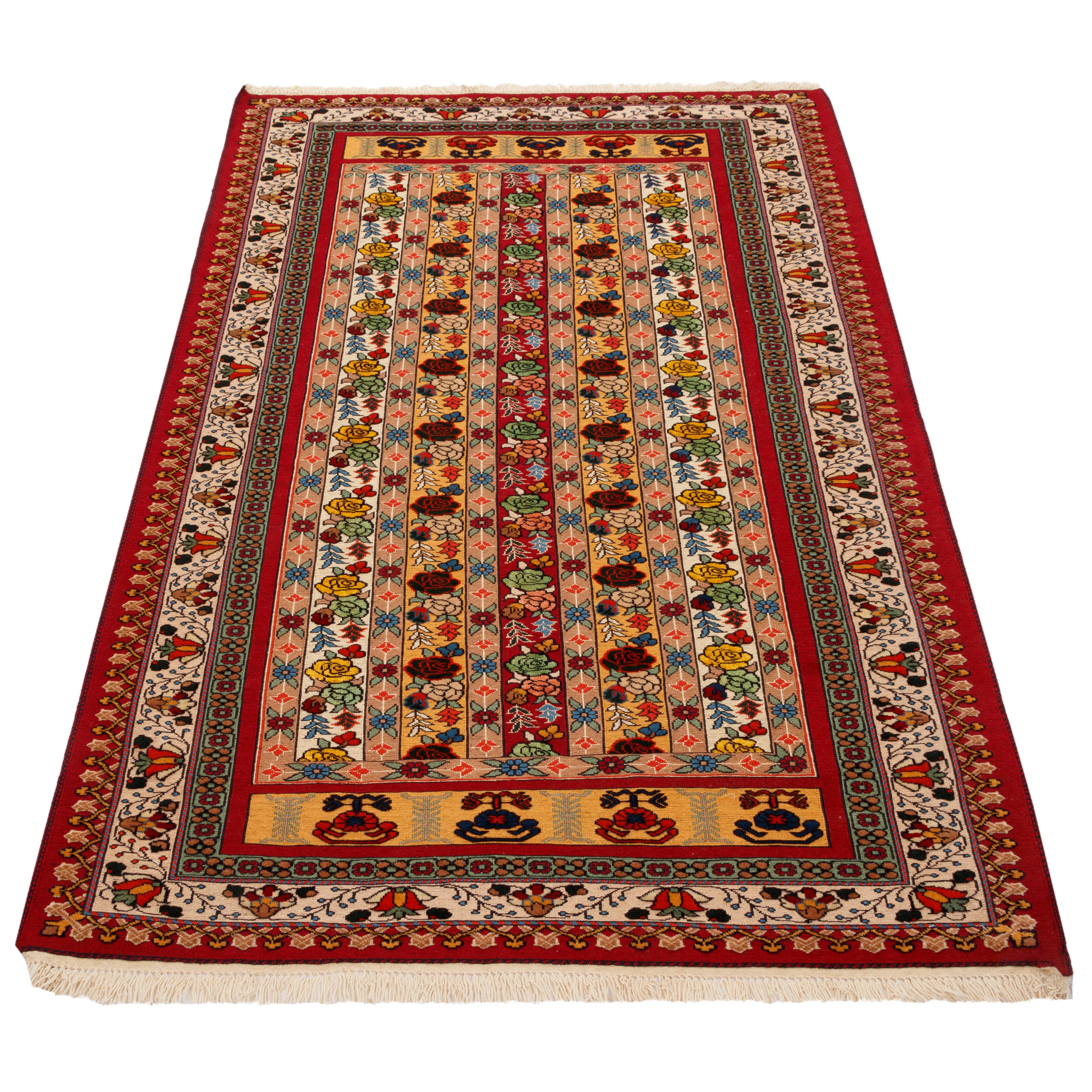 Sirjan Handmade Kilim Carpet — Moharramat | Full Wool | 135 × 190 cm | SKU 40200291