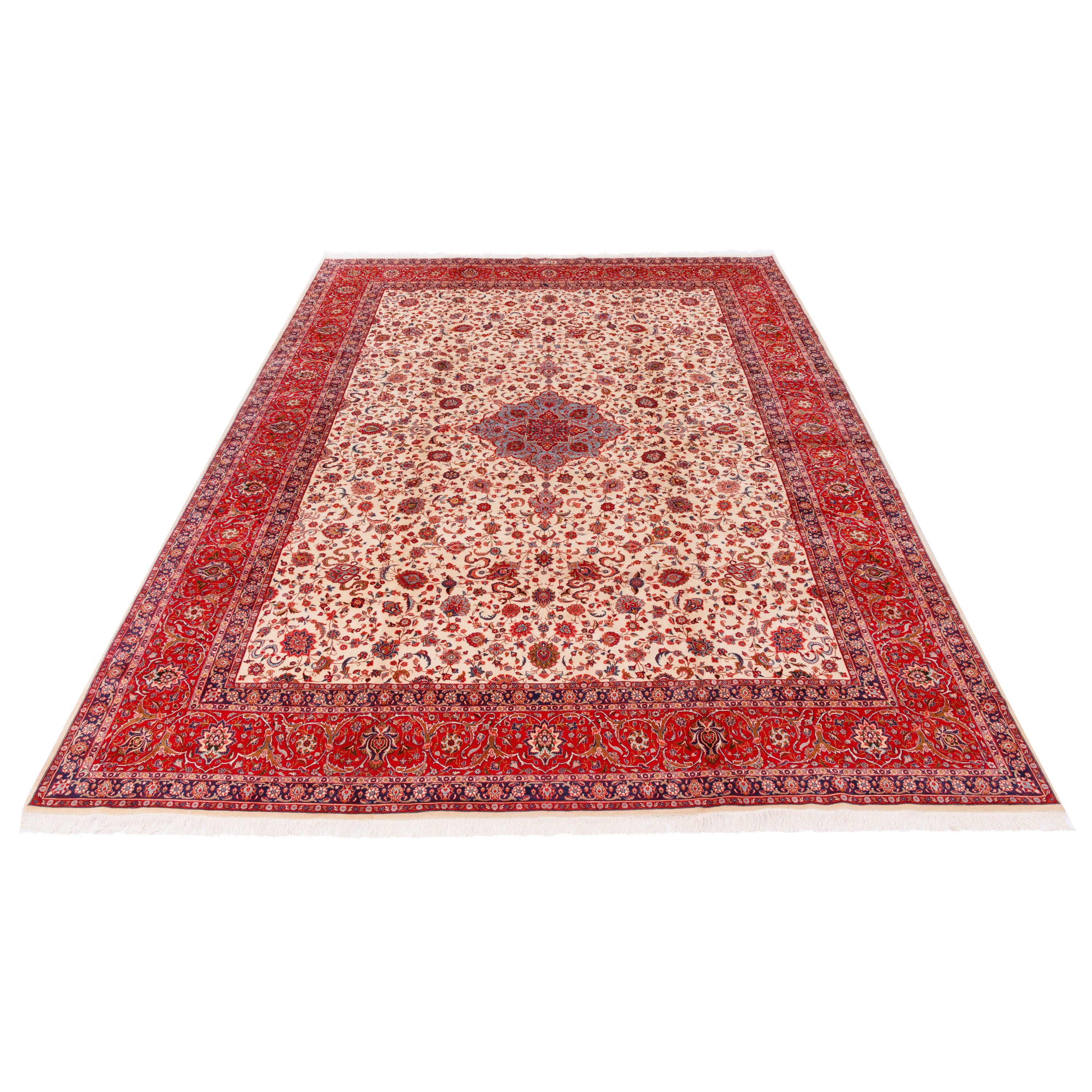 Mashhad Handmade Carpet — Toranj-dar | Wool / Cotton Warp | 318 × 422 cm | SKU 11300124