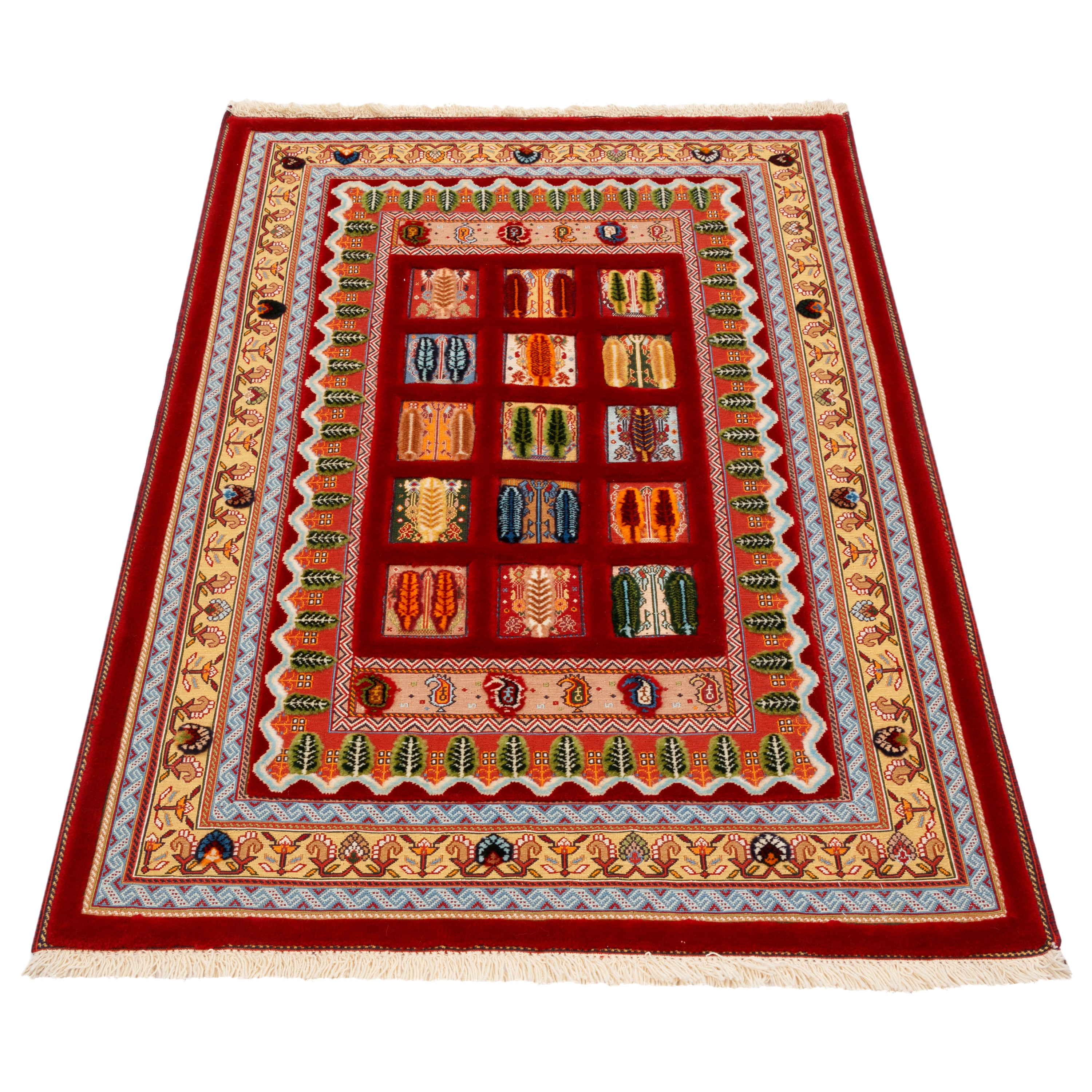 Sirjan Handmade Kilim Carpet — Kheshti | Full Wool | 110 × 160 cm | SKU 40100296
