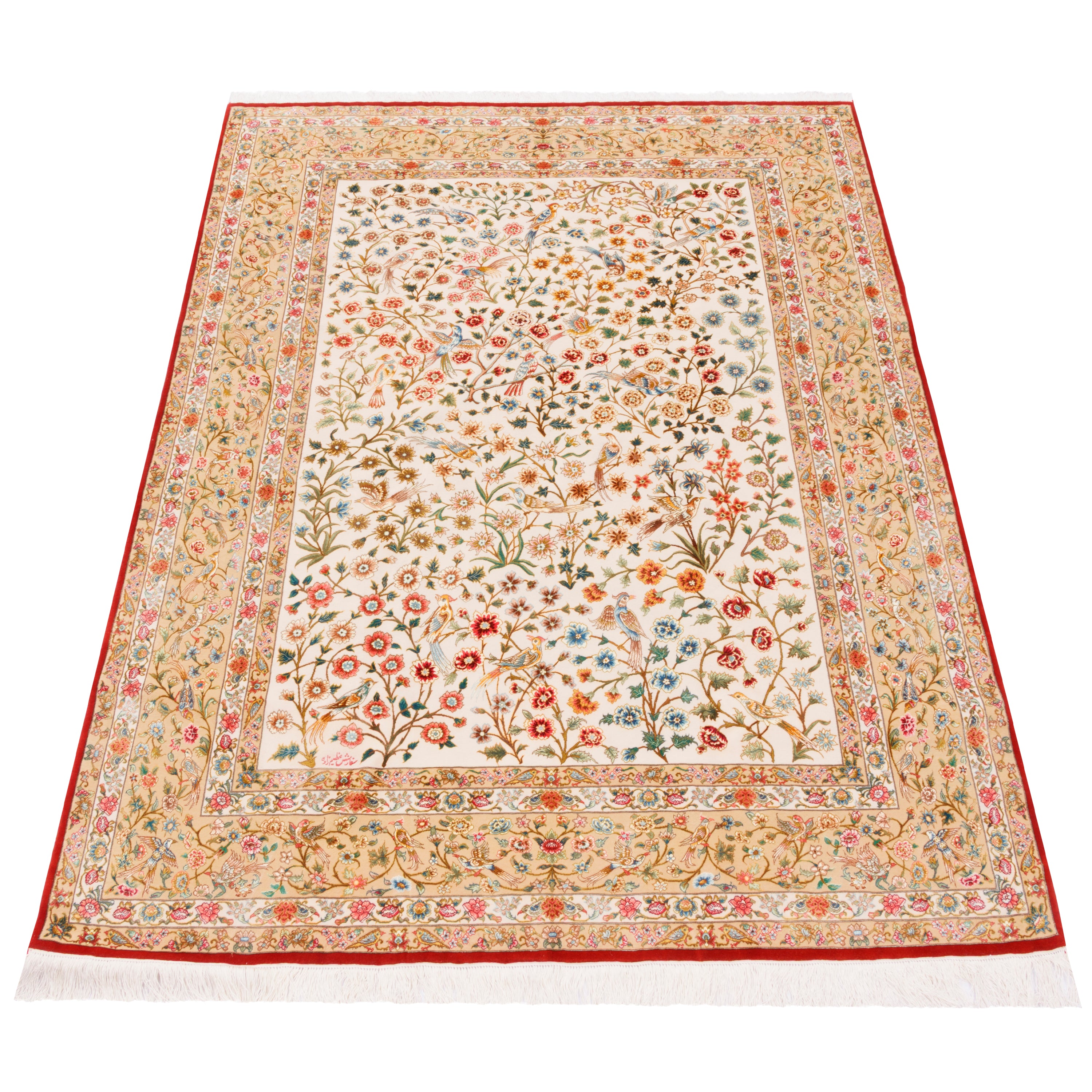 Tabriz Handmade Carpet — Sarasar | Silk Pile / Silk Warp | 152 × 210 cm | SKU 10300061