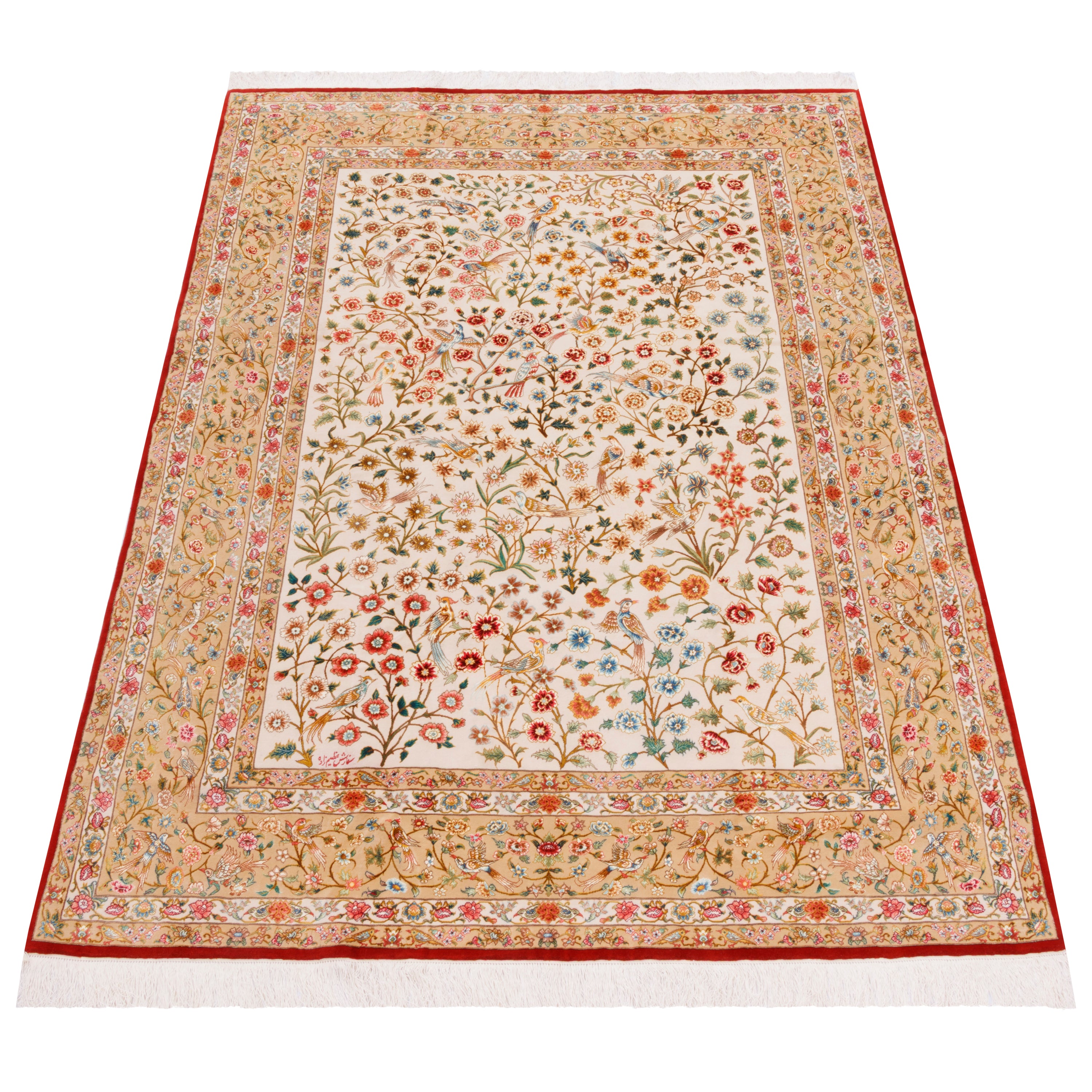 Tabriz Handmade Carpet — Sarasar | Silk Pile / Silk Warp | 150 × 210 cm | SKU 10300060