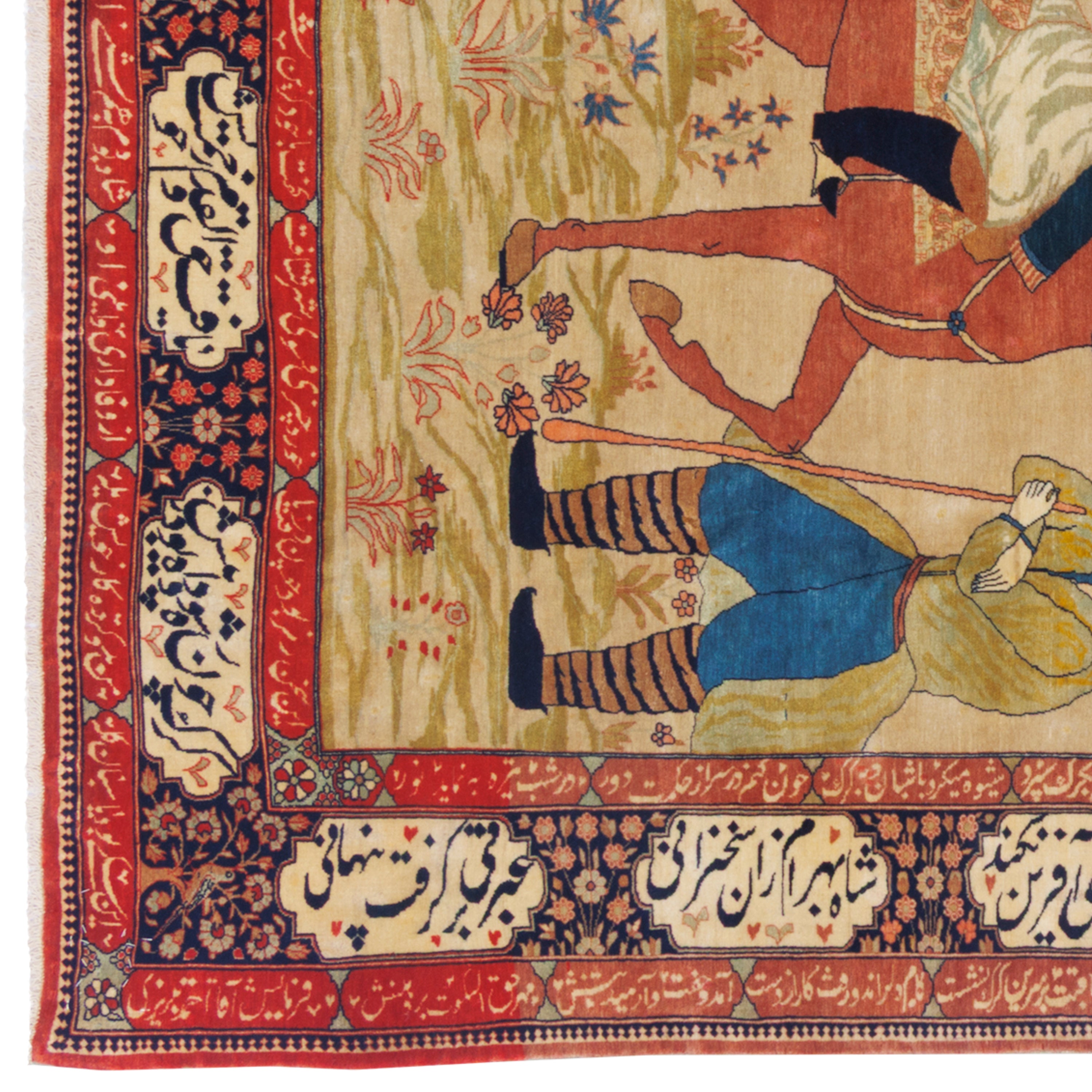 سجادة كاشان يدوية - ساراسار | صوف / سداة قطنية | 135 × 215 سم | رمز المنتج 10200028