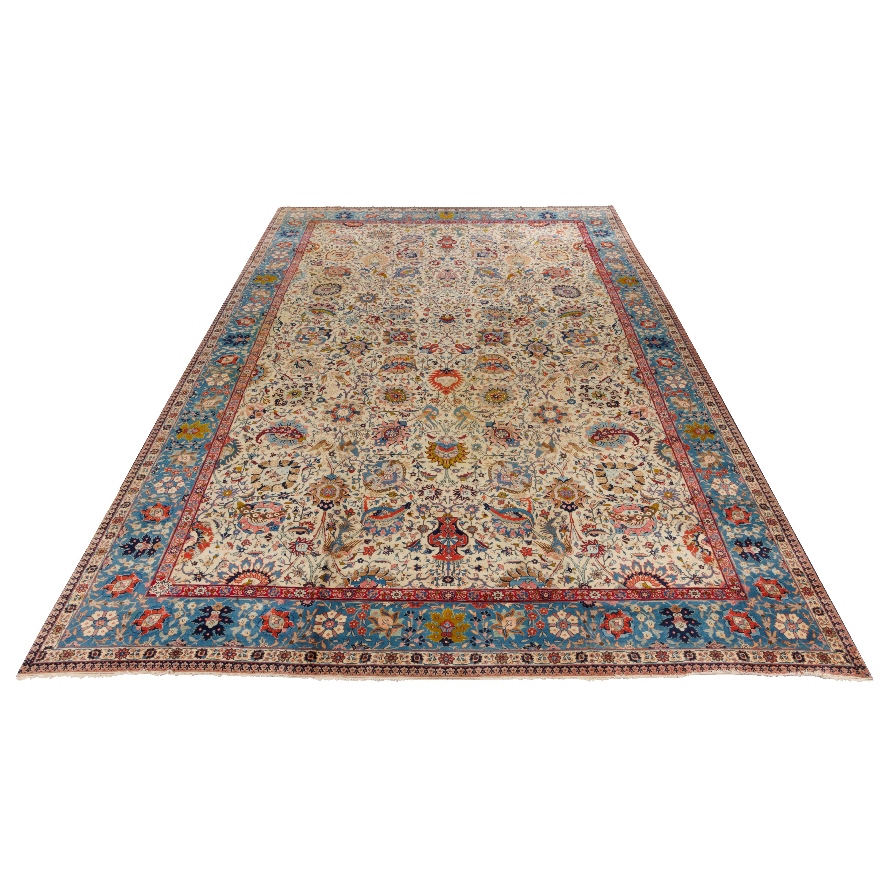 Tabriz Handmade Carpet — Sarasar | Wool / Cotton Warp | 387 × 570 cm | SKU 12200682