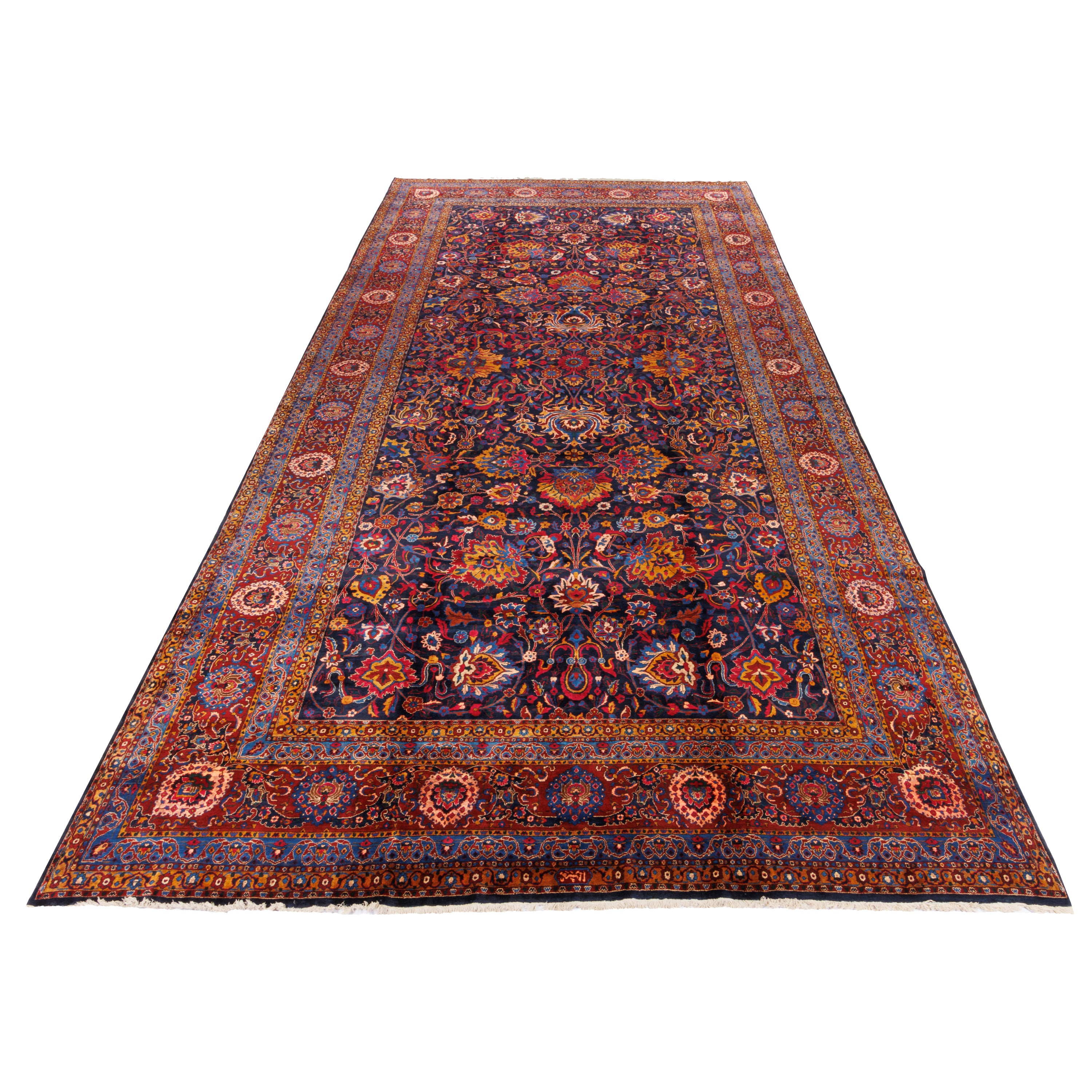 Kashan Handmade Carpet — Afshan | Wool / Cotton Warp | 326 × 620 cm | SKU 12000624