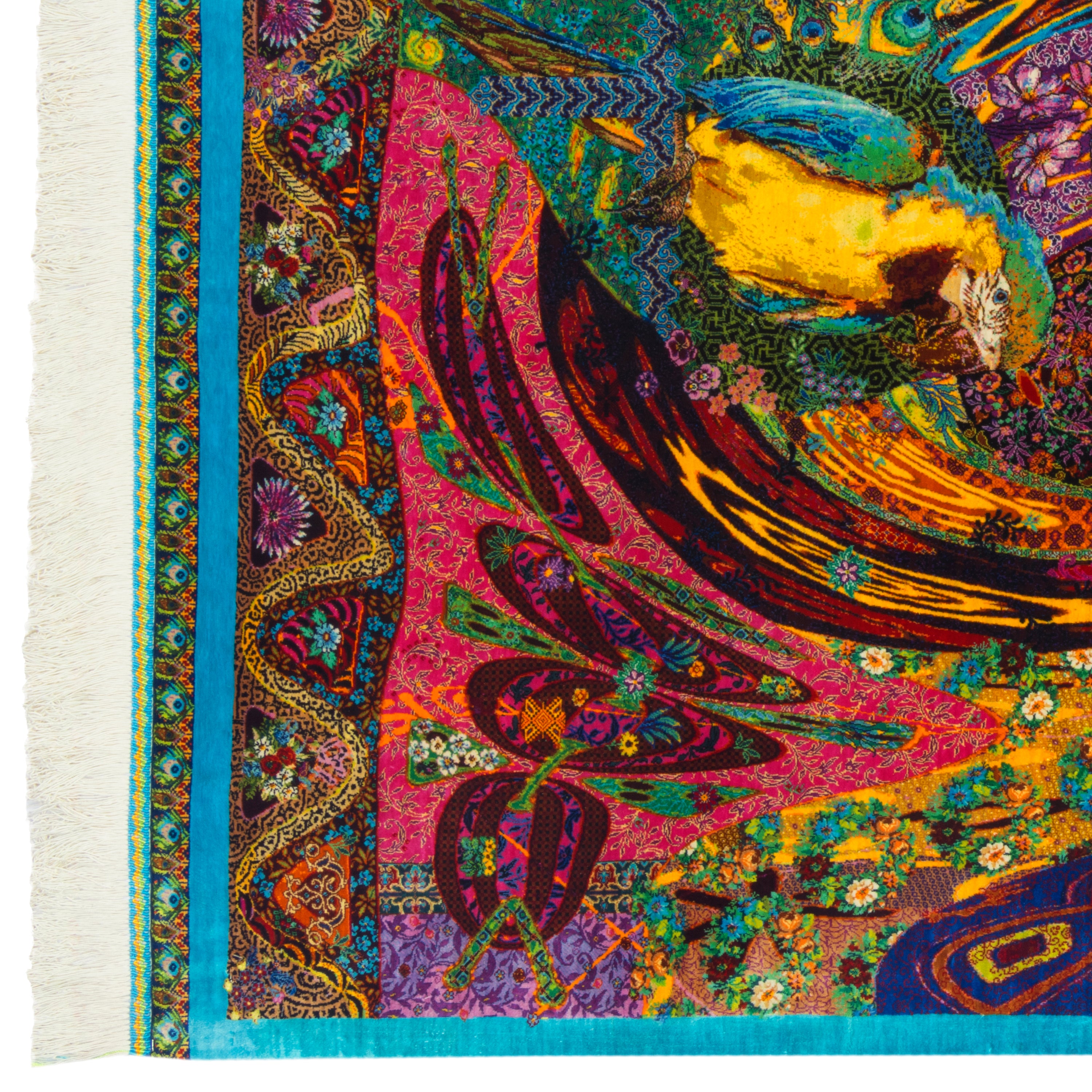 Qom Handmade Carpet — Sarasar | Full Silk | 96 × 156 cm | SKU 10100197