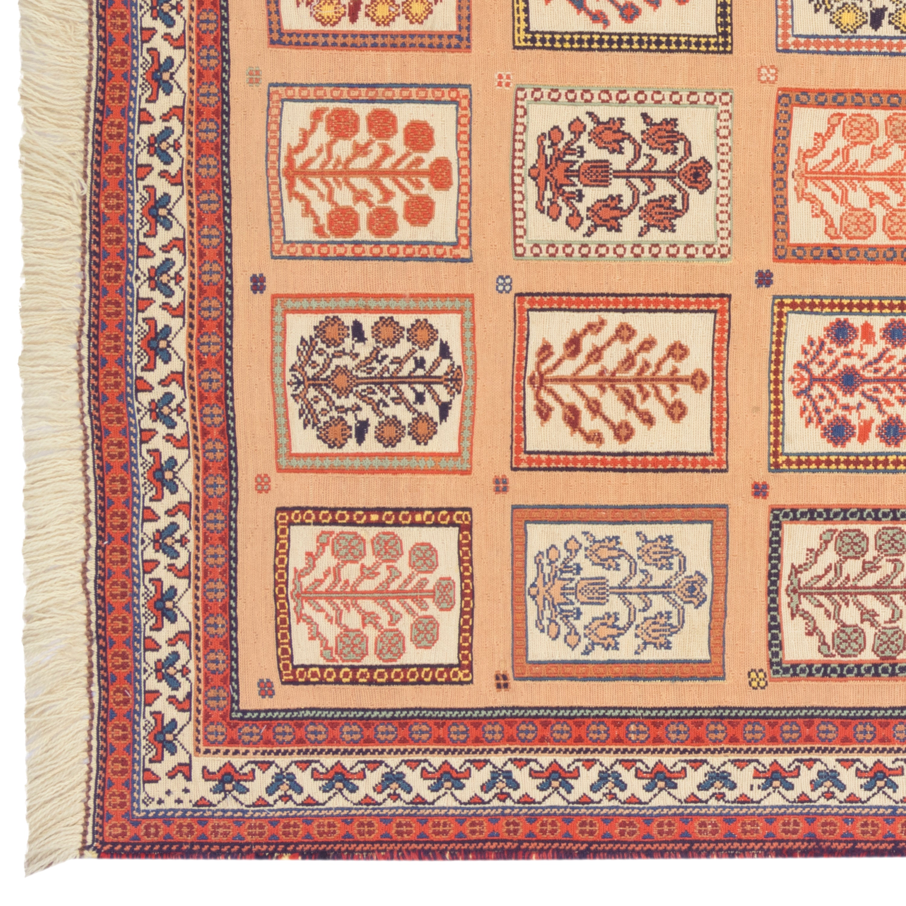 Sirjan Handmade Kilim Carpet — Kheshti | Full Wool | 102 × 157 cm | SKU 40100275