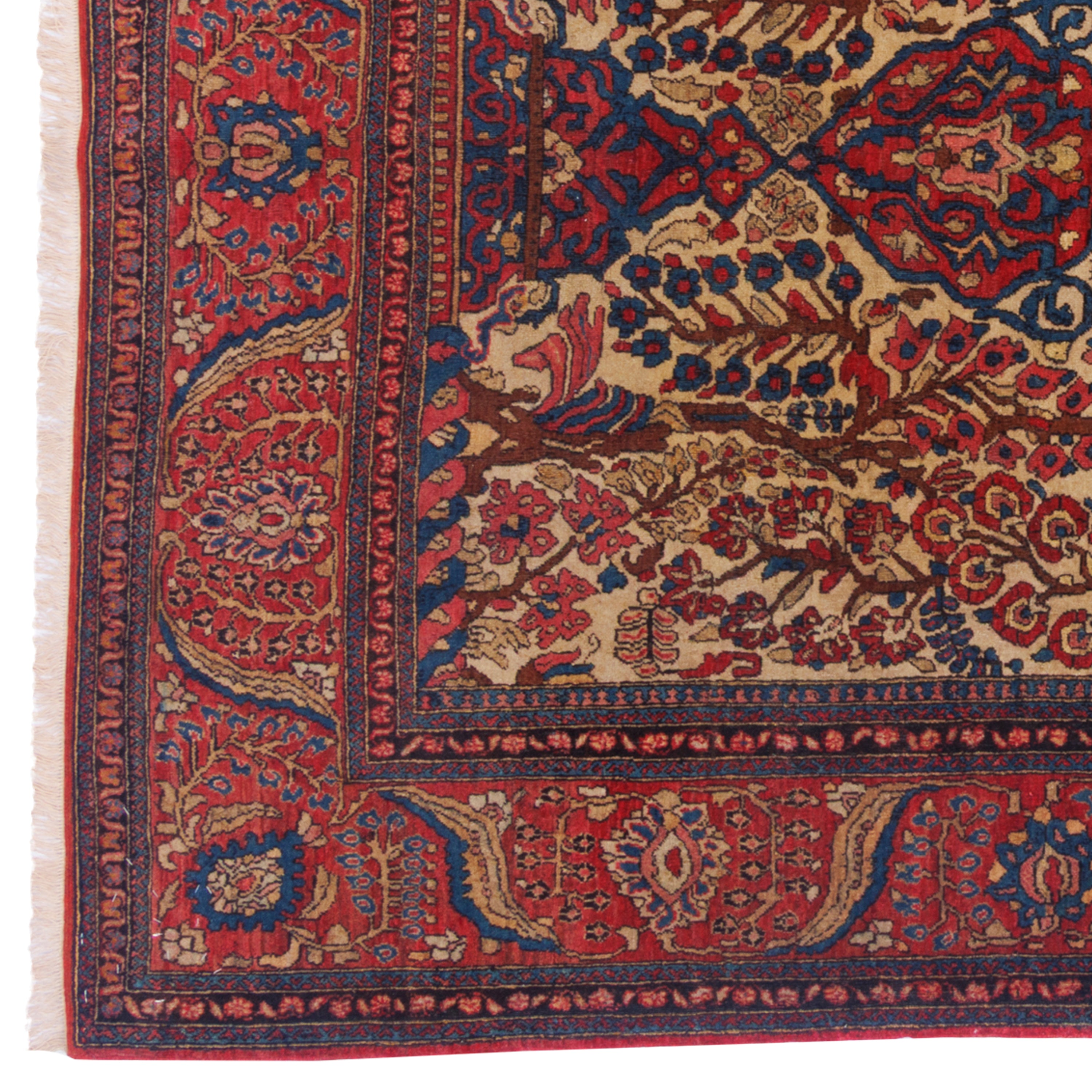 سجادة اصفهان يدوية — محرابي | صوف / قطن السدى | 140 × 210 سم | SKU 10200032