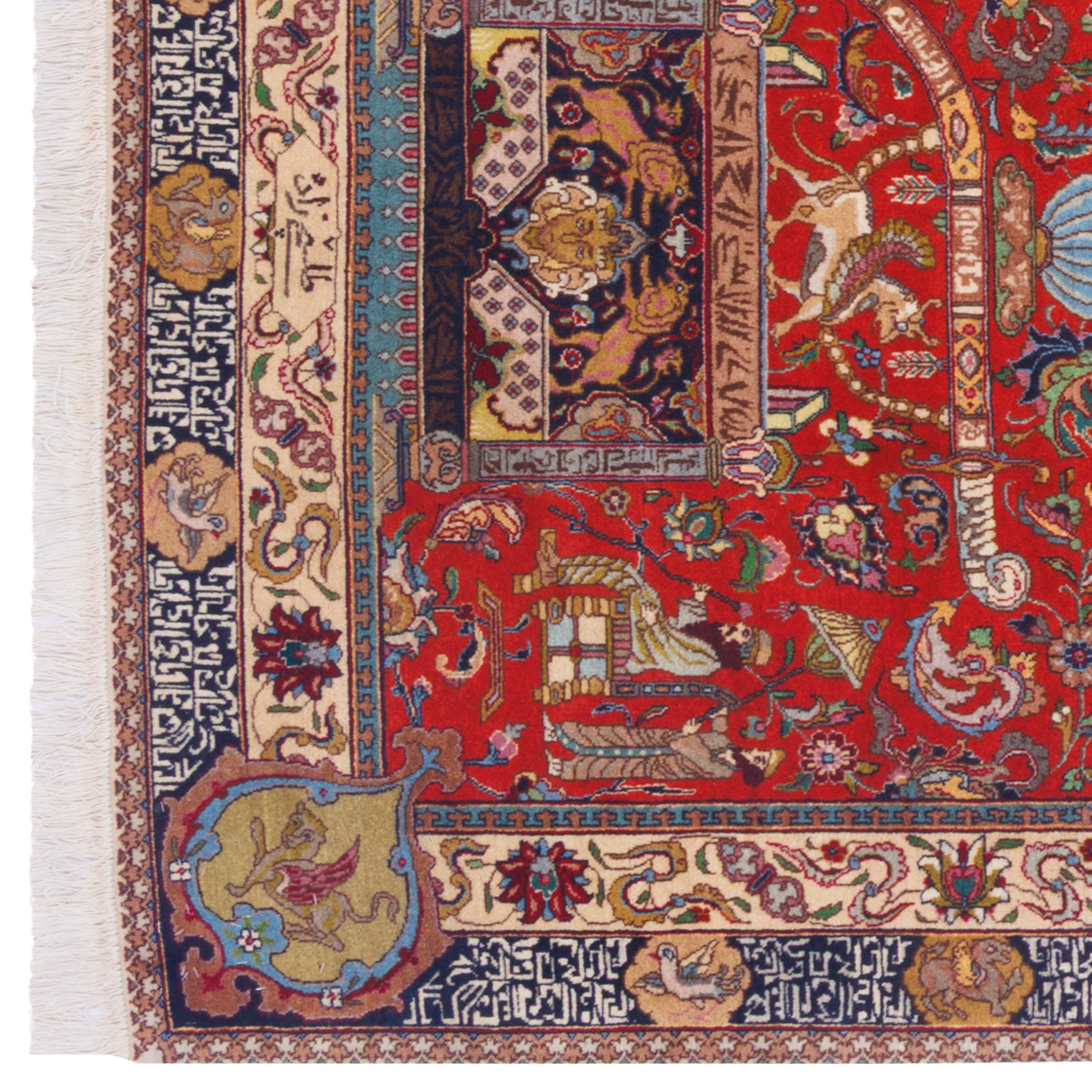 Tabriz Handmade Carpet — Mehrabi | Wool / Cotton Warp | 115 × 170 cm | SKU 10100016