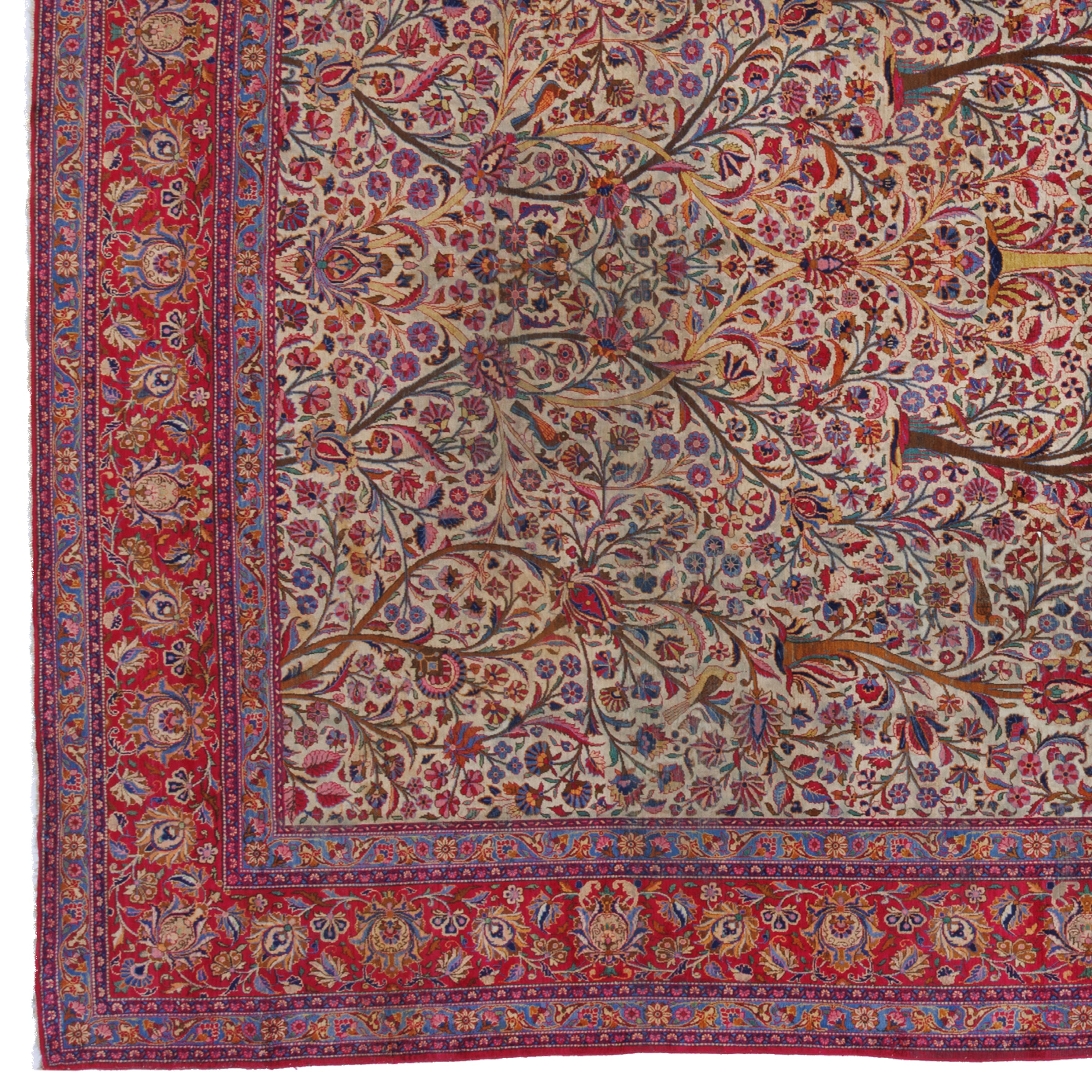 Kashan Handmade Carpet — Sarasar | Full Silk | 255 × 355 cm | SKU 10900102