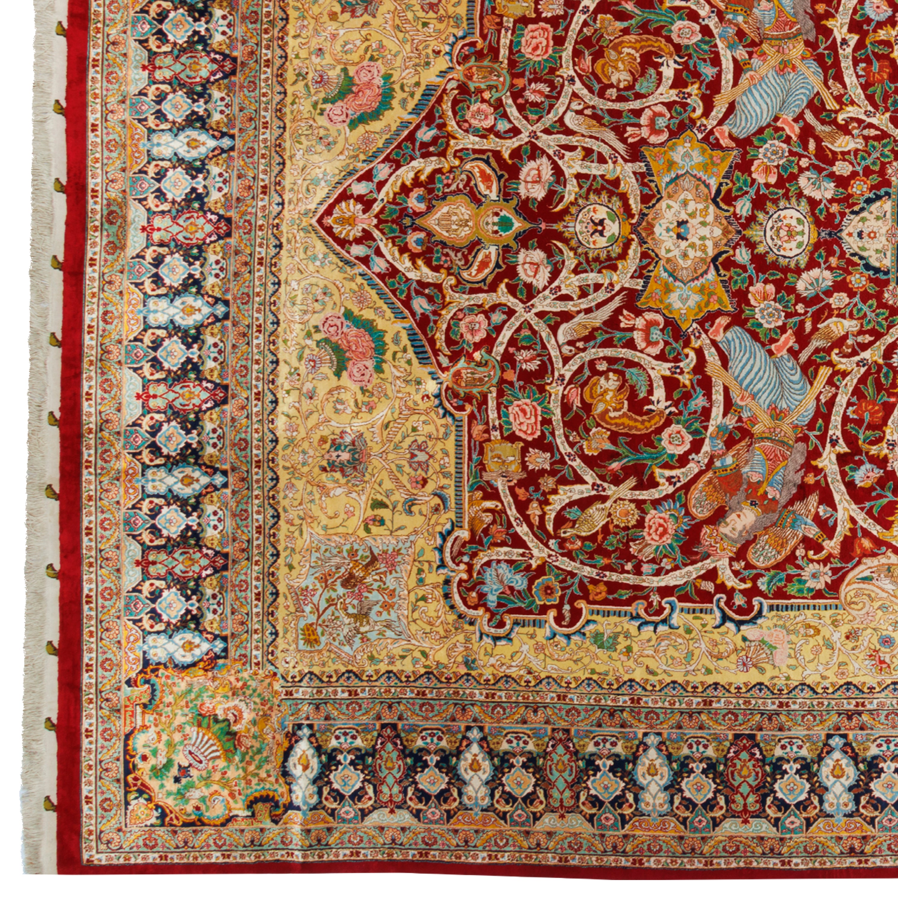 Tabriz Handmade Carpet — Lachak Toranj | Full Silk | 335 × 500 cm | SKU 11600127
