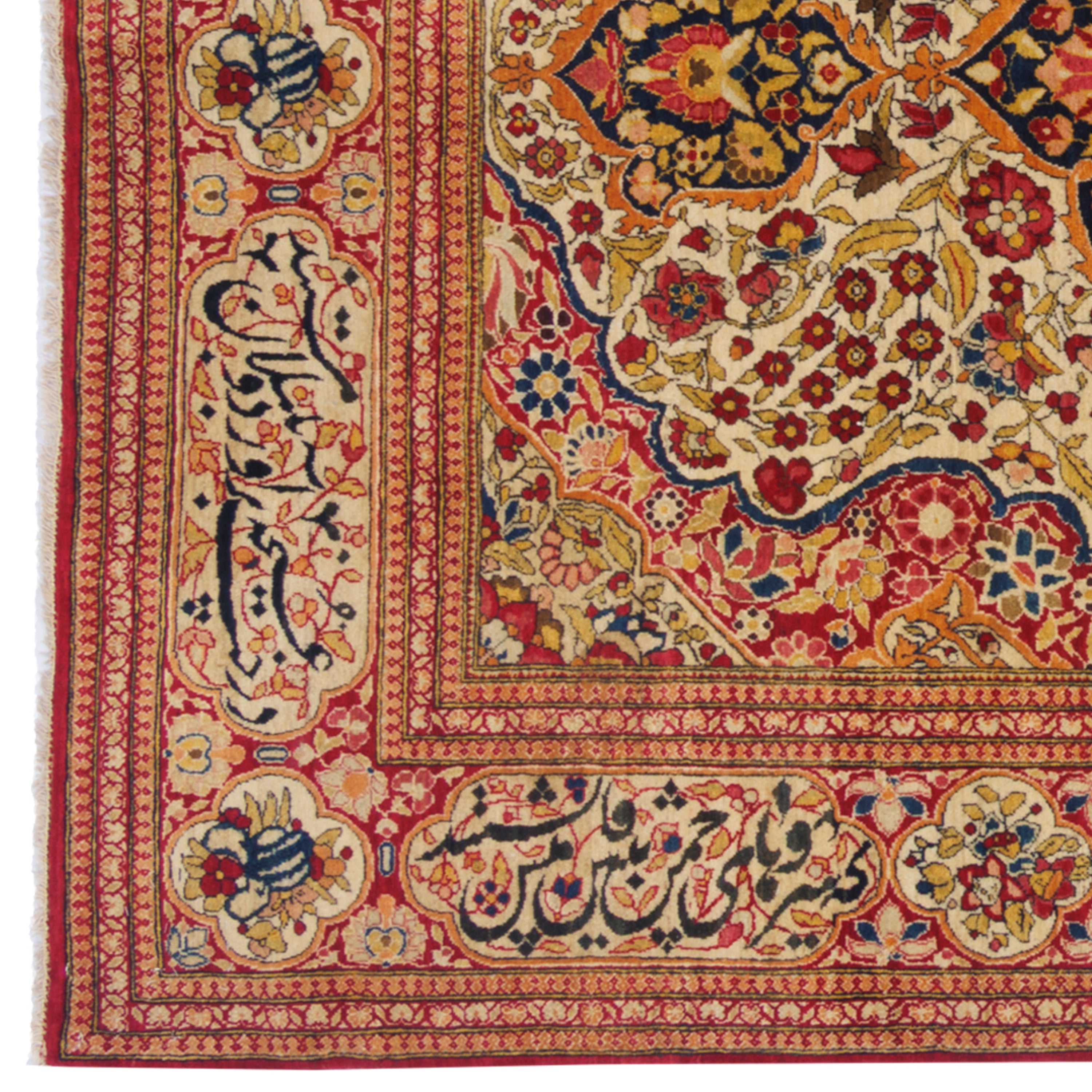 Isfahan Handmade Carpet — Lachak Toranj | Wool / Cotton Warp | 138 × 224 cm | SKU 10300020