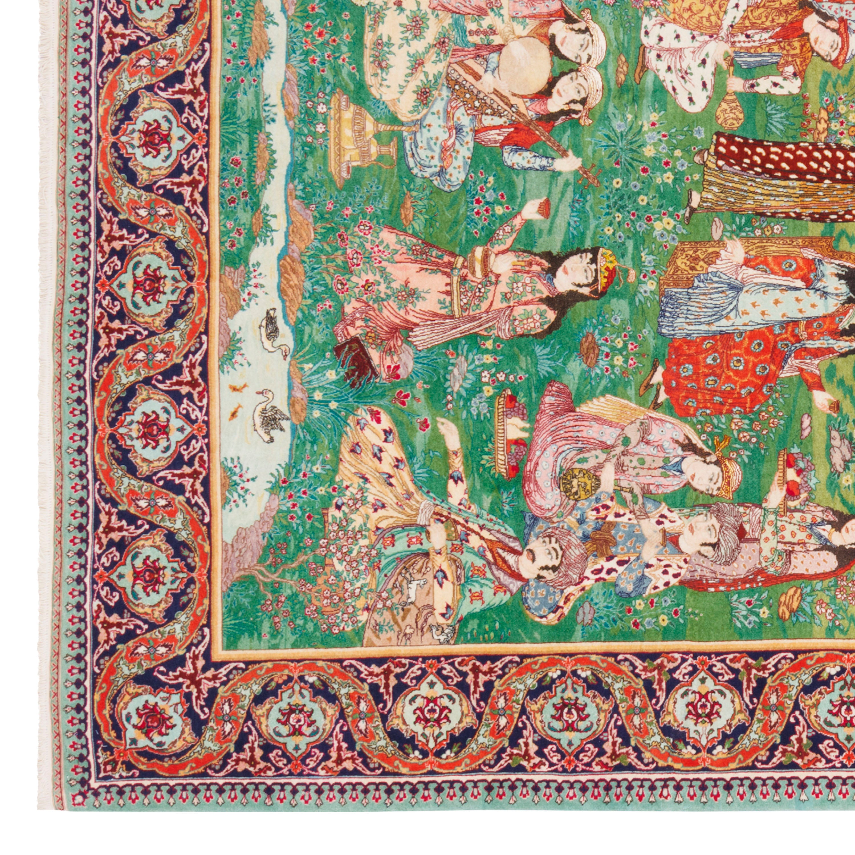 Tabriz Handmade Carpet — Sarasar | Silk Pile / Cotton Warp | 160 × 235 cm | SKU 10300056