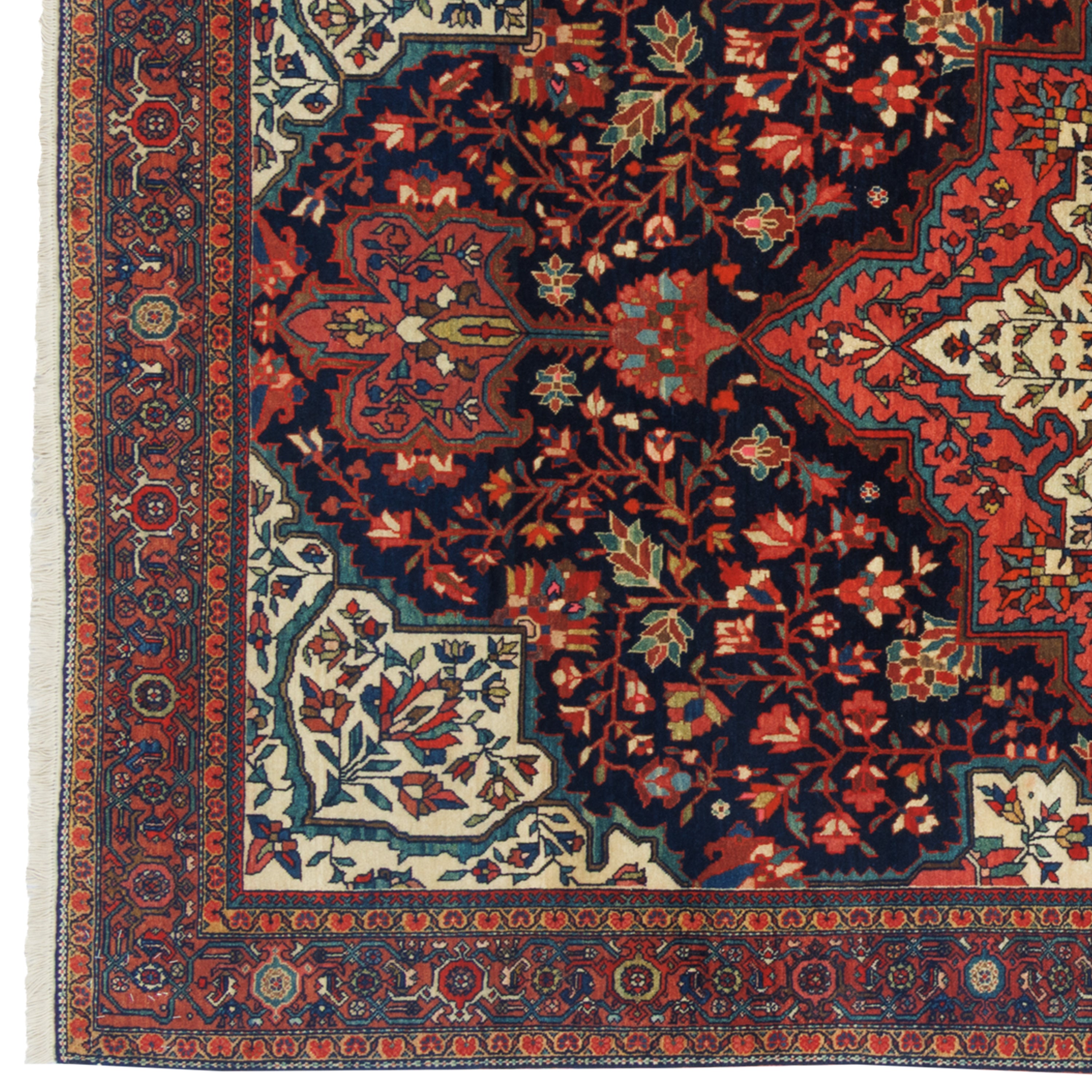 Farahan Handmade Carpet — Lachak Toranj | Wool / Cotton Warp | 125 × 207 cm | SKU 10200004
