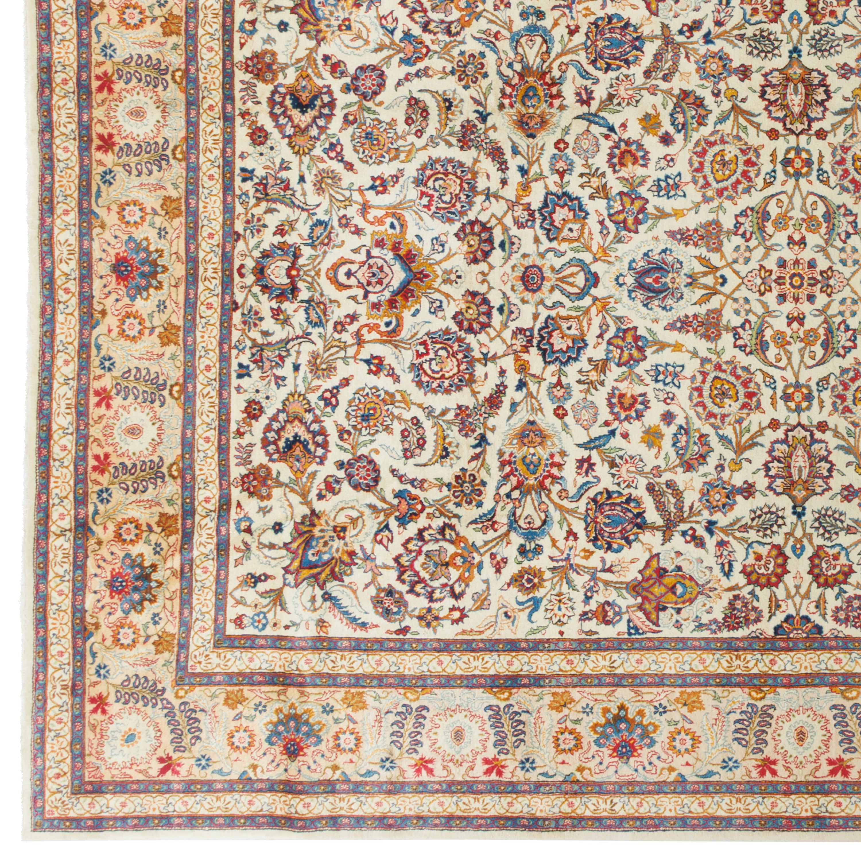 سجادة كاشان يدوية - أفشان | صوف / سداة قطنية | 300 × 410 سم | رمز المنتج 11200135