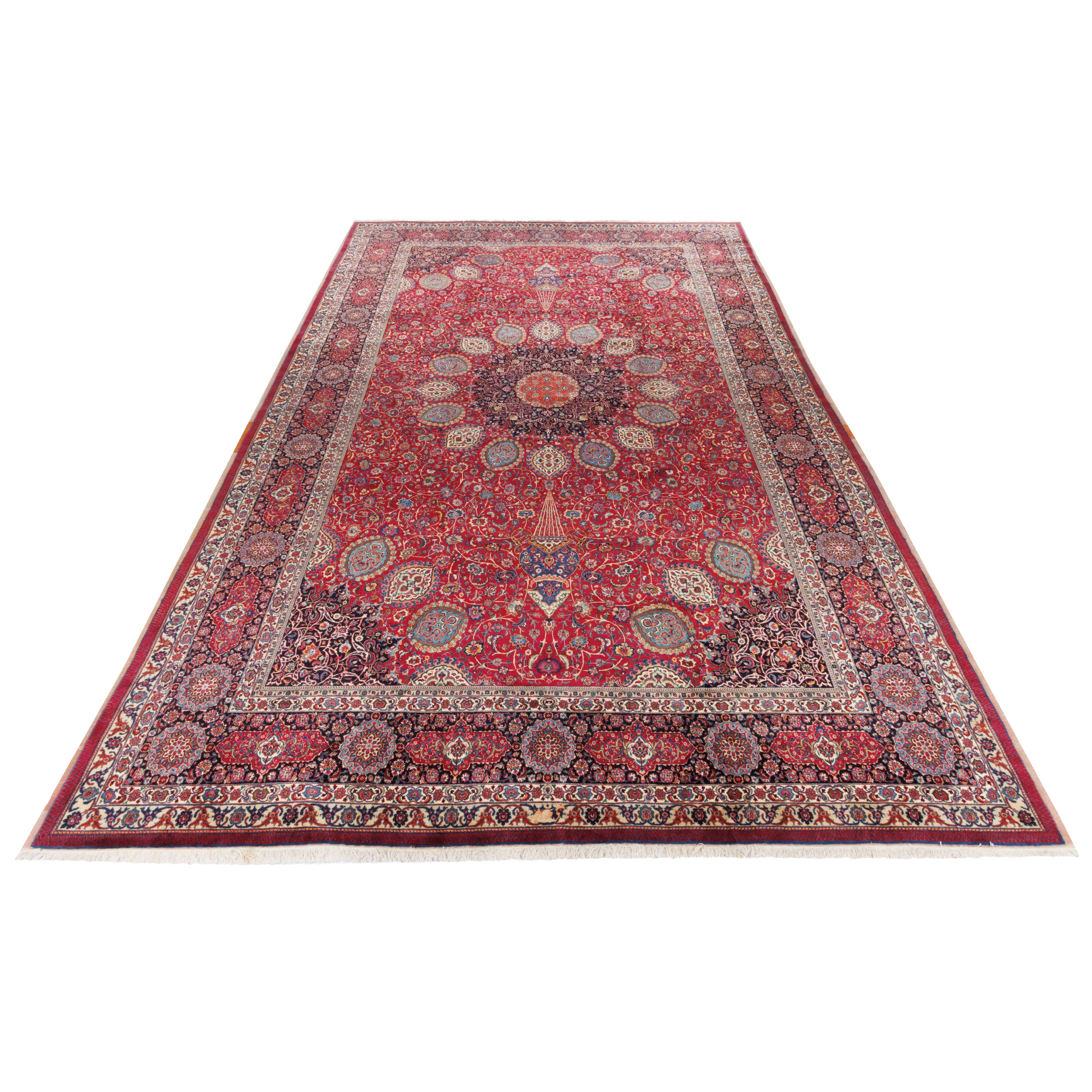 Mashhad Handmade Carpet — Lachak Toranj | Wool / Cotton Warp | 346 × 556 cm | SKU 11900701