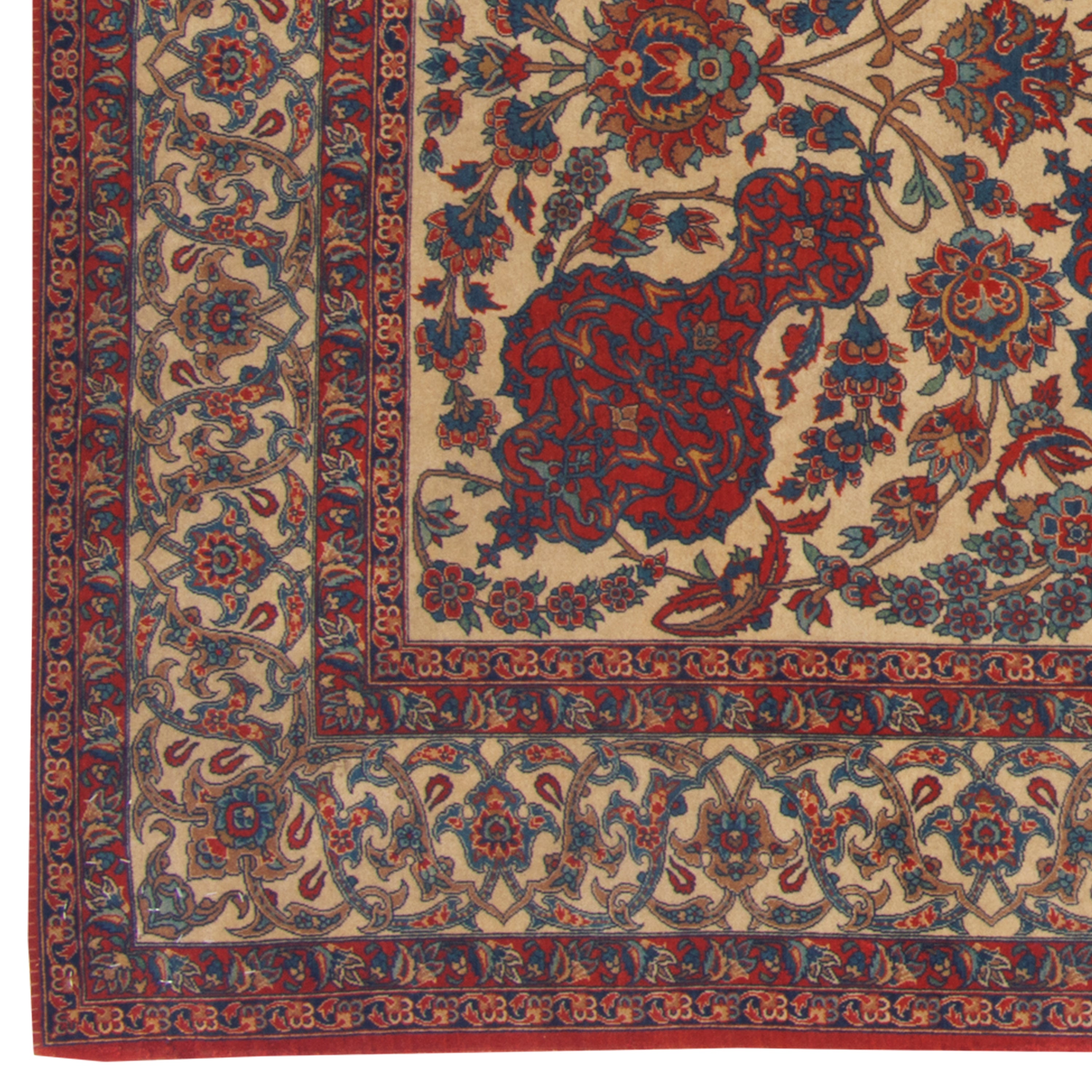 Isfahan Handmade Carpet — Sarasar | Wool / Cotton Warp | 132 × 210 cm | SKU 10200014