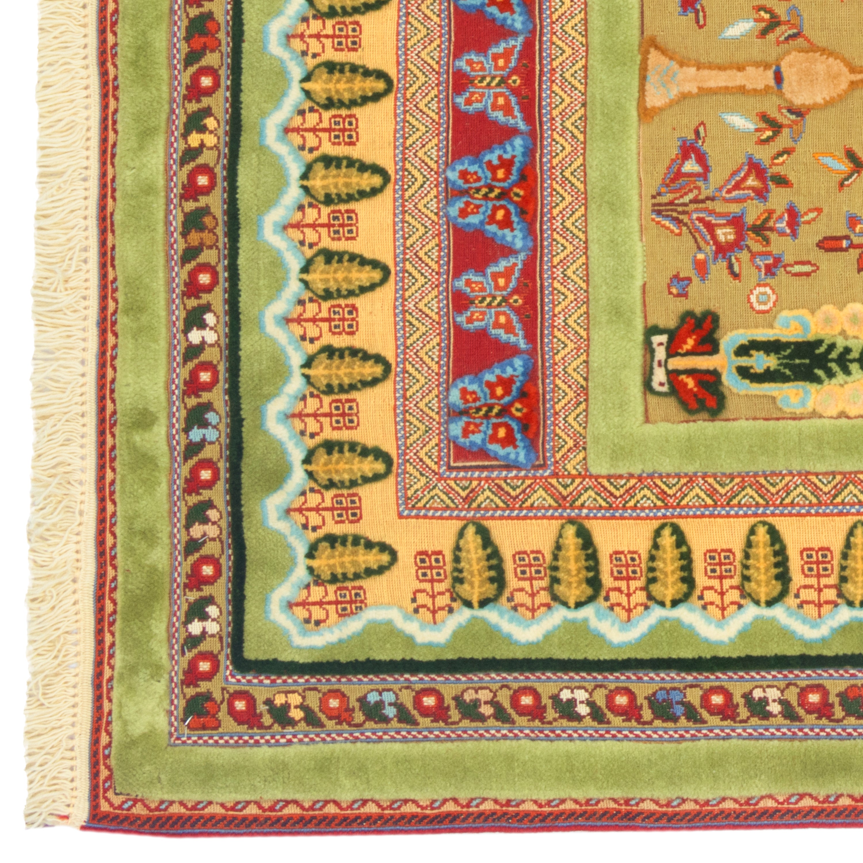 Sirjan Handmade Kilim Carpet — Derakht | Full Wool | 100 × 150 cm | SKU 40100276