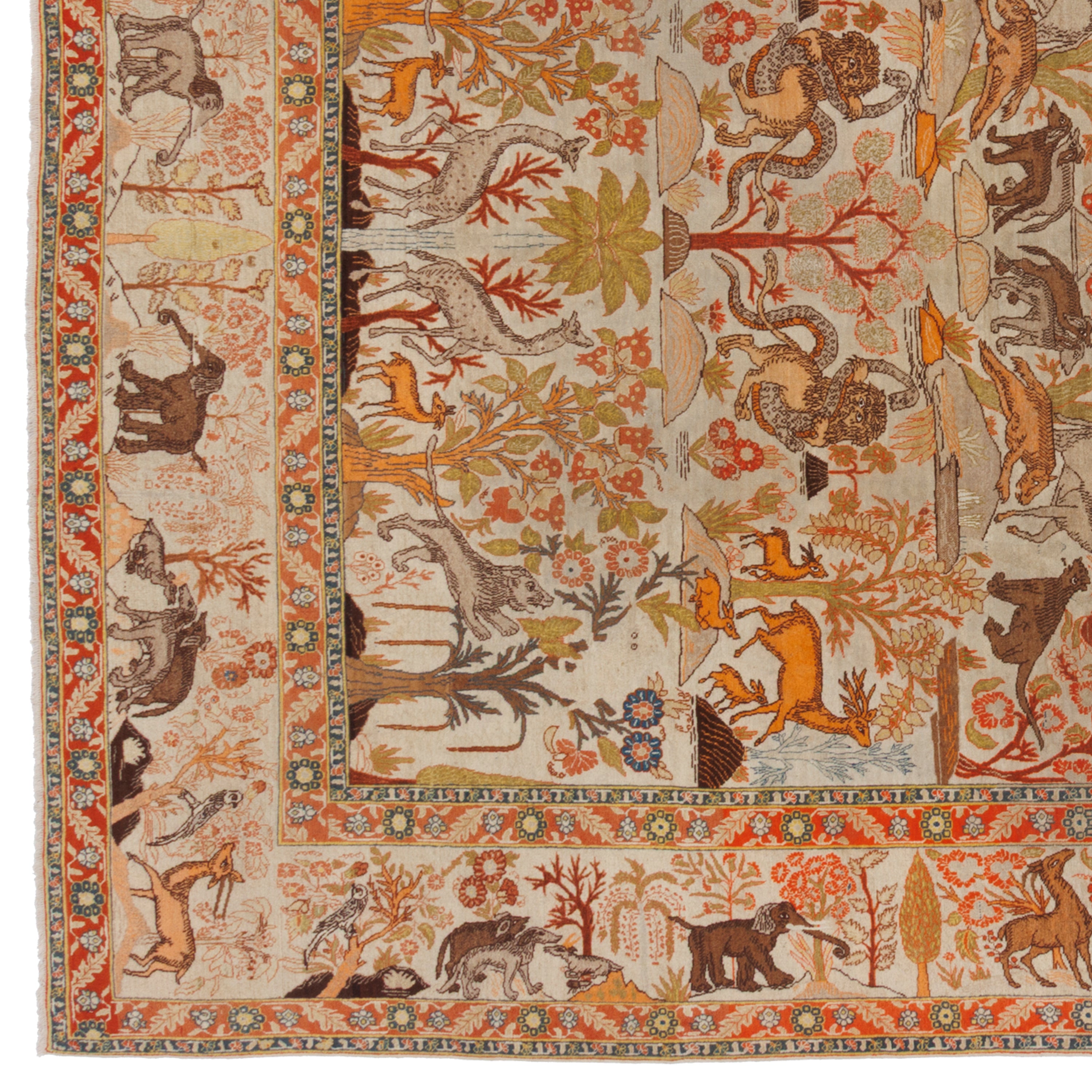 Tabriz Handmade Carpet — Sarasar | Silk Pile / Cotton Warp | 277 × 376 cm | SKU 11000103