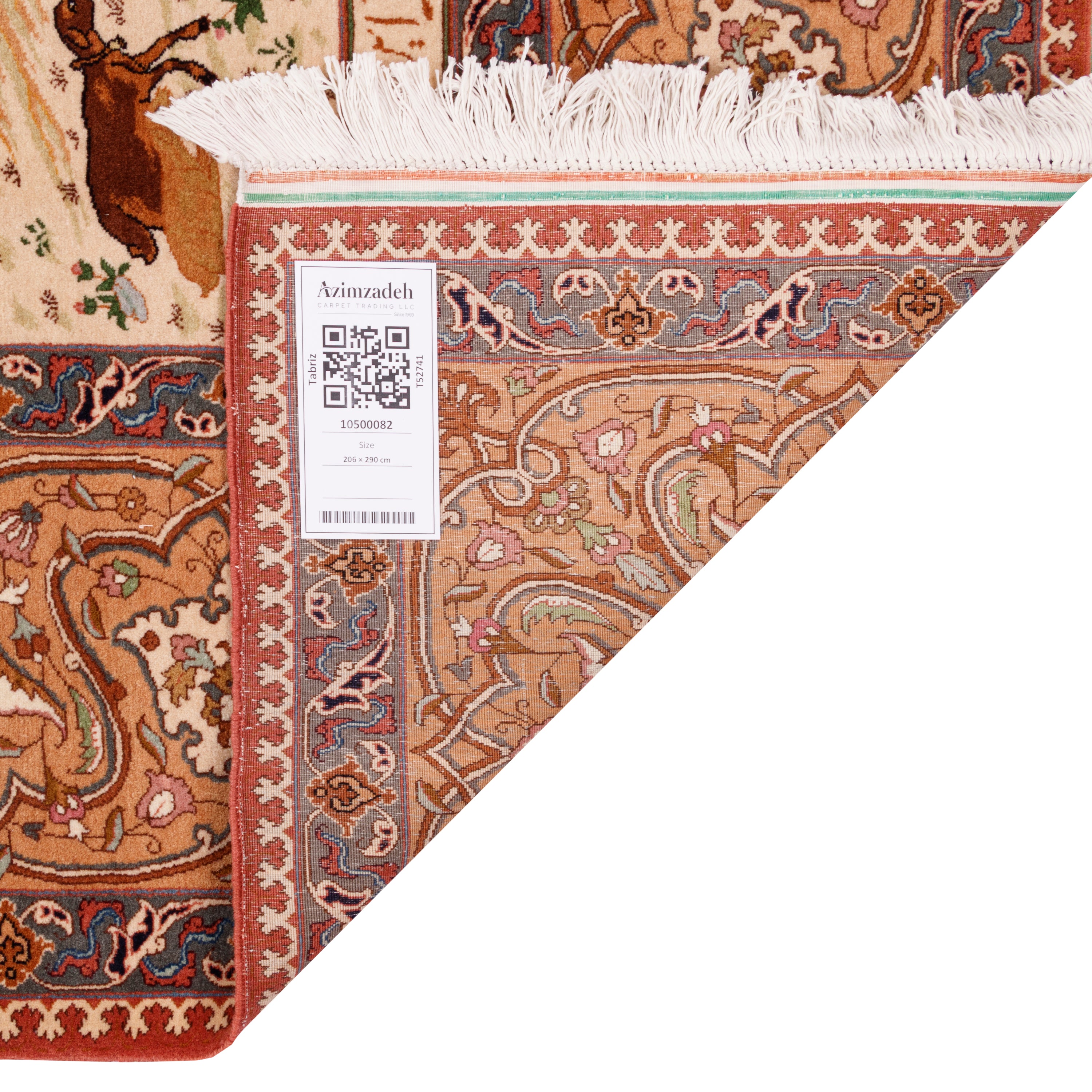 Tabriz Handmade Carpet — Sarasar | Wool / Cotton Warp | 206 × 290 cm | SKU 10500082