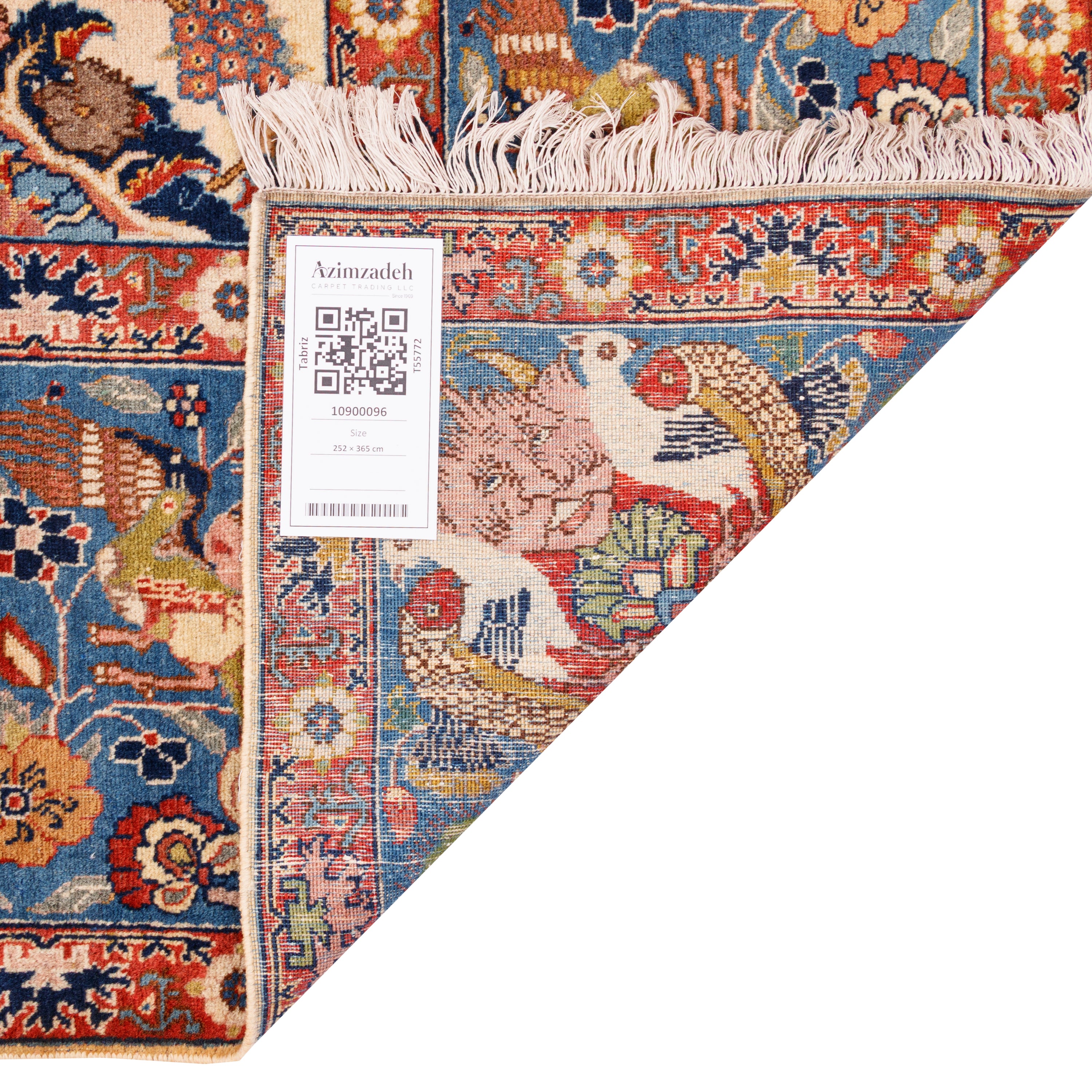 Tabriz Handmade Carpet — Sarasar | Wool / Cotton Warp | 252 × 365 cm | SKU 10900096