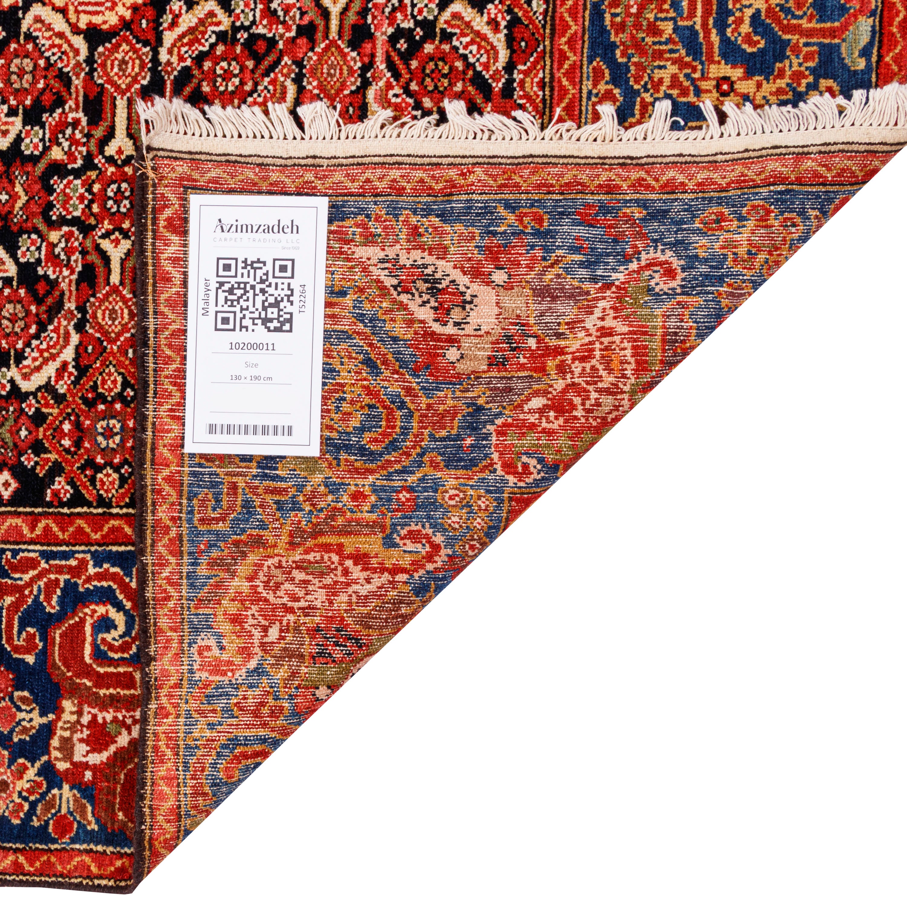 Malayer Handmade Carpet — Lachak Toranj | Wool / Cotton Warp | 130 × 190 cm | SKU 10200011