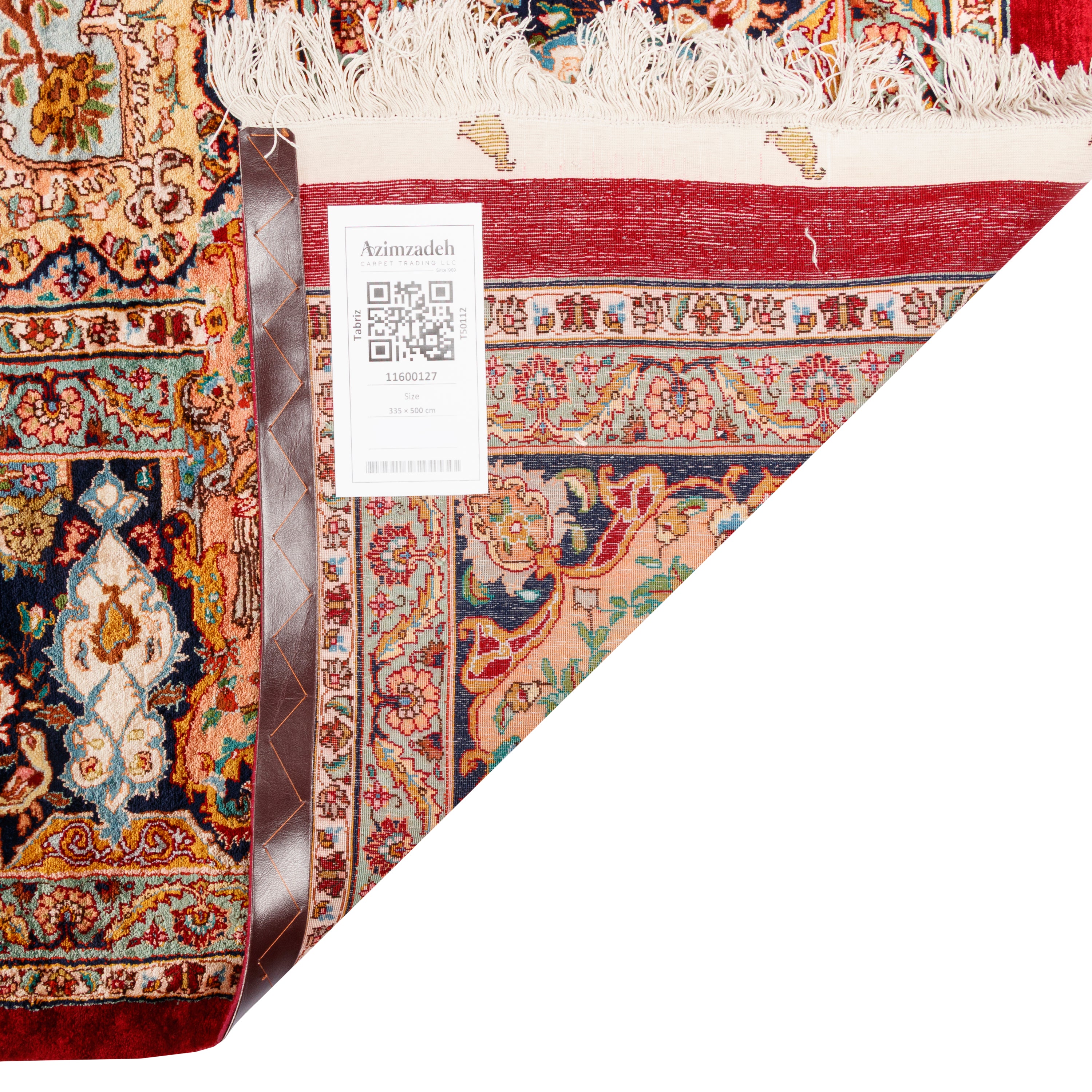 Tabriz Handmade Carpet — Lachak Toranj | Full Silk | 335 × 500 cm | SKU 11600127
