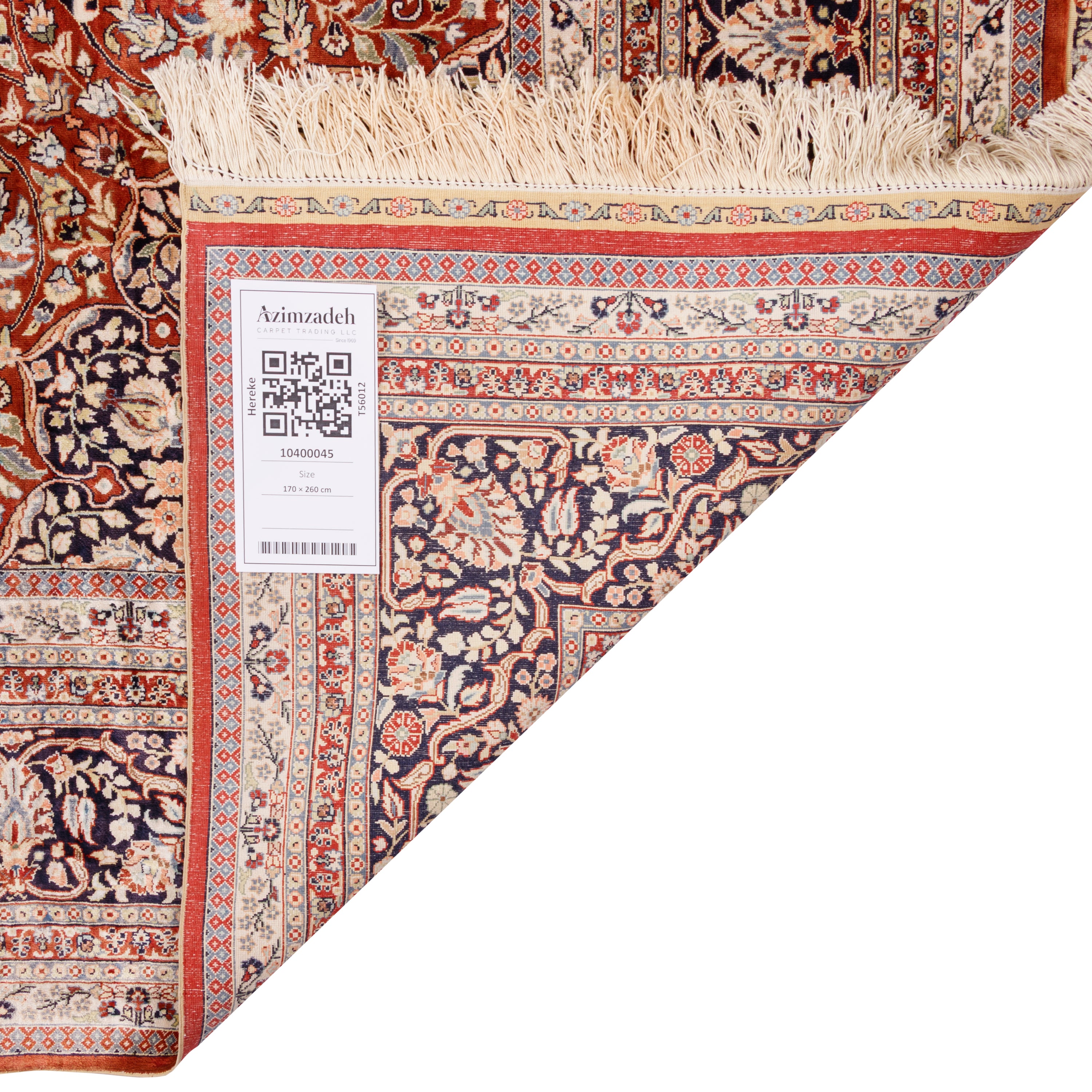 Harke Handmade Carpet — Lachak Toranj | Full Silk | 170 × 260 cm | SKU 10400045
