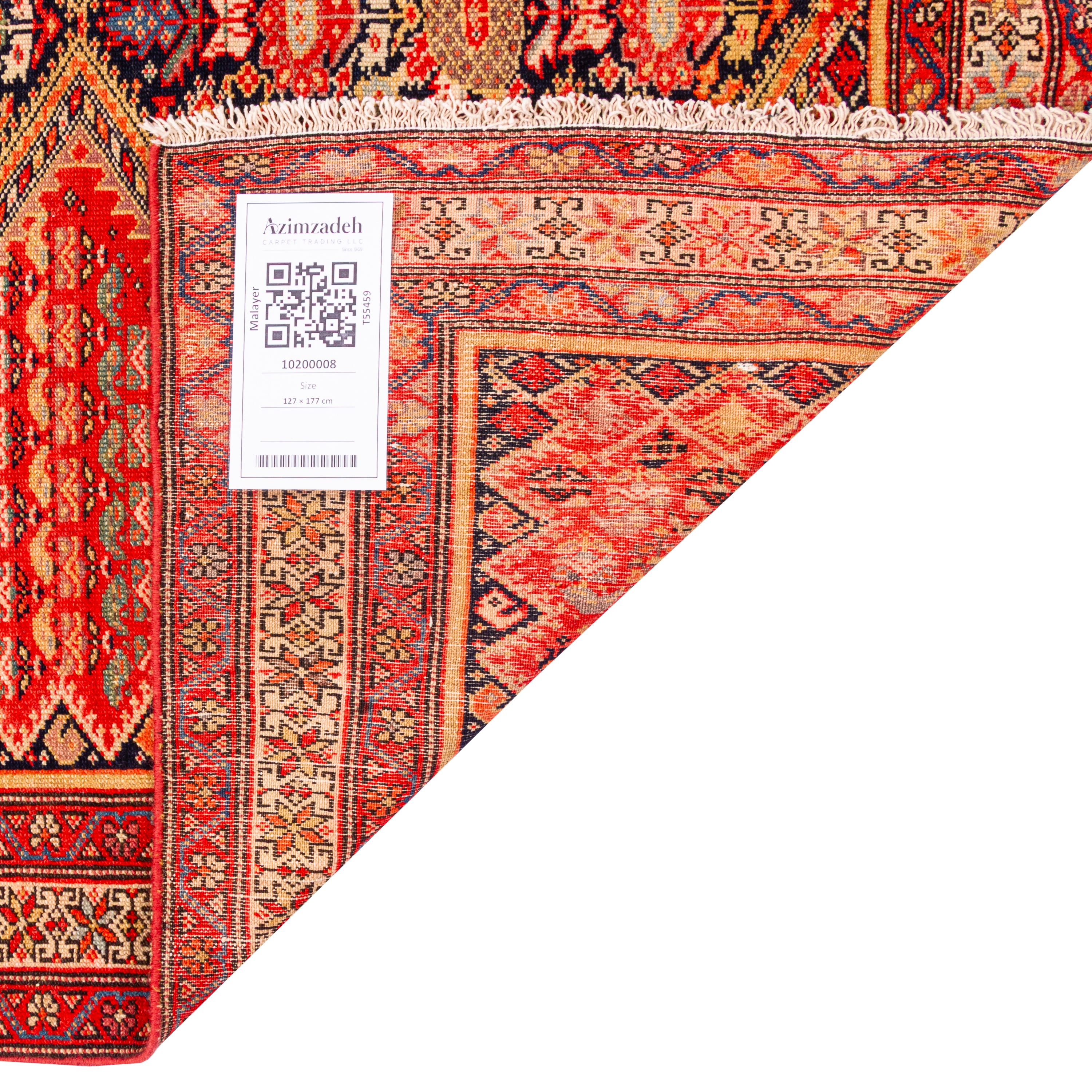 Malayer Handmade Carpet — Chand Toranj | Wool / Cotton Warp | 127 × 177 cm | SKU 10200008