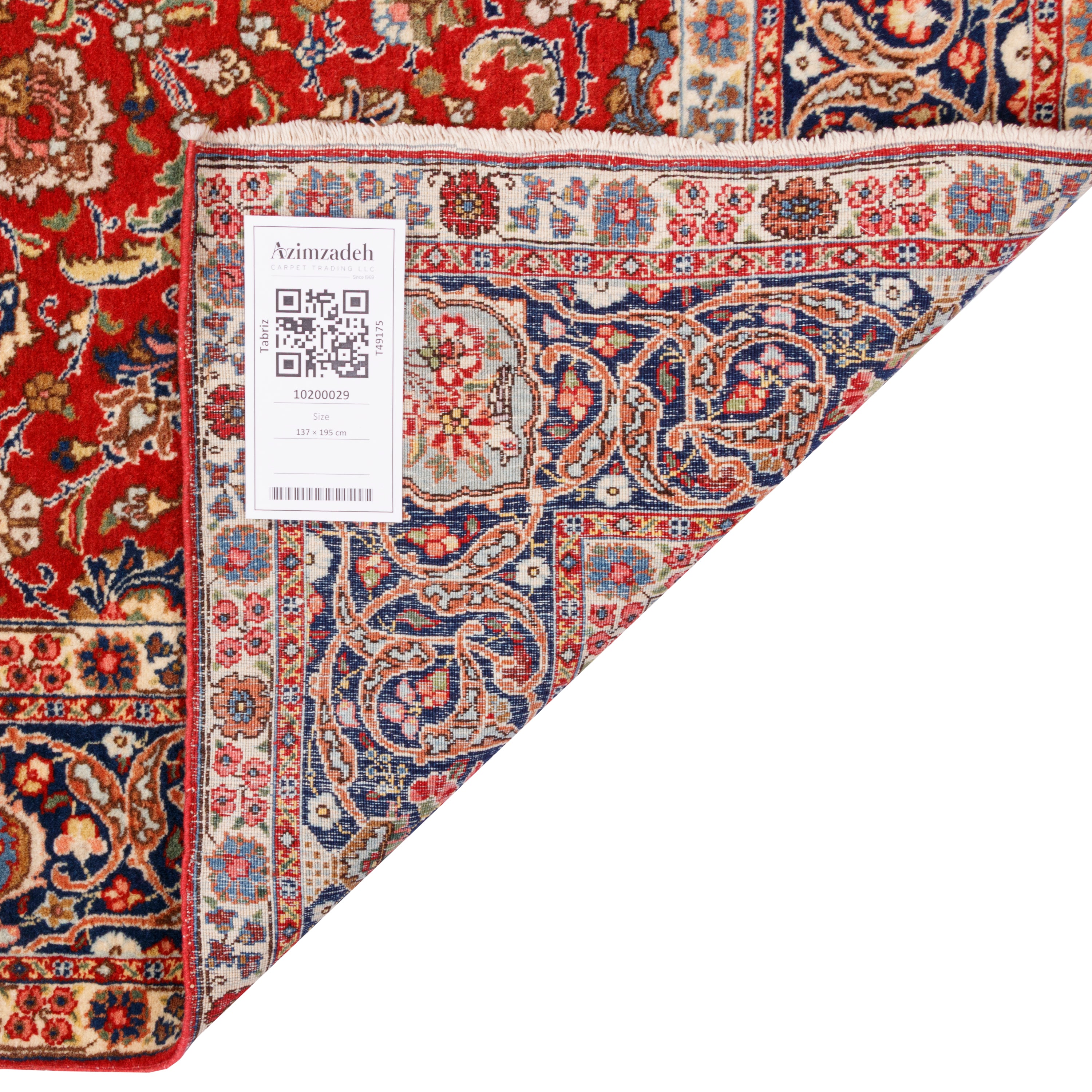 Tabriz Handmade Carpet — Lachak Toranj | Wool / Cotton Warp | 137 × 195 cm | SKU 10200029