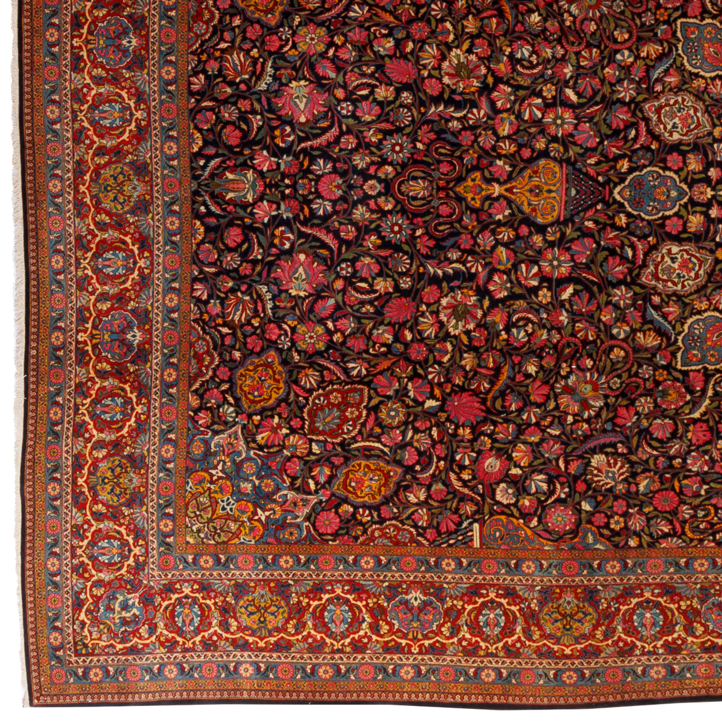 Kashan Handmade Carpet — Lachak Toranj | Wool / Cotton Warp | 327 × 525 cm | SKU 11700694
