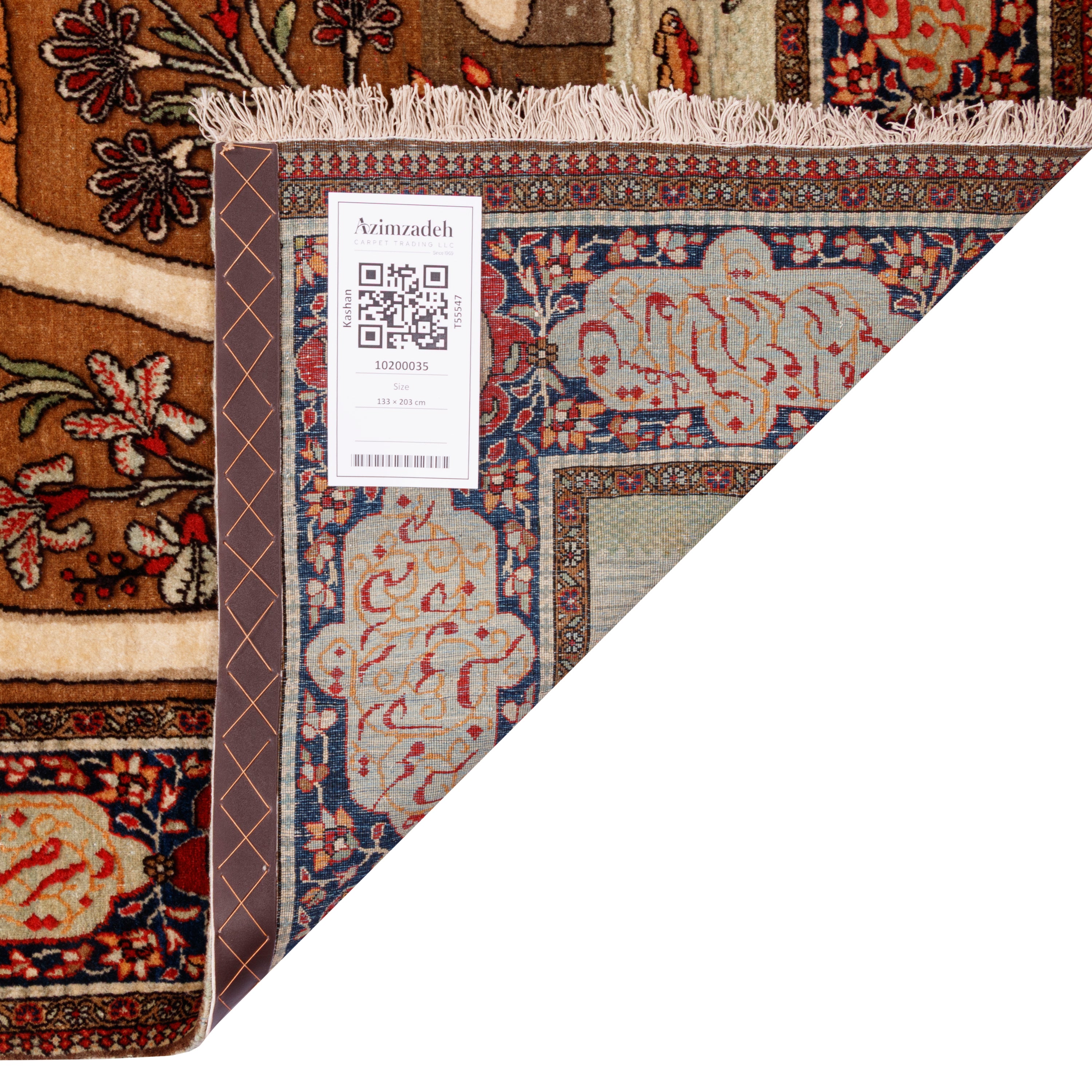 سجادة كاشان يدوية - ساراسار | صوف / سداة قطنية | 133 × 203 سم | SKU 10200035