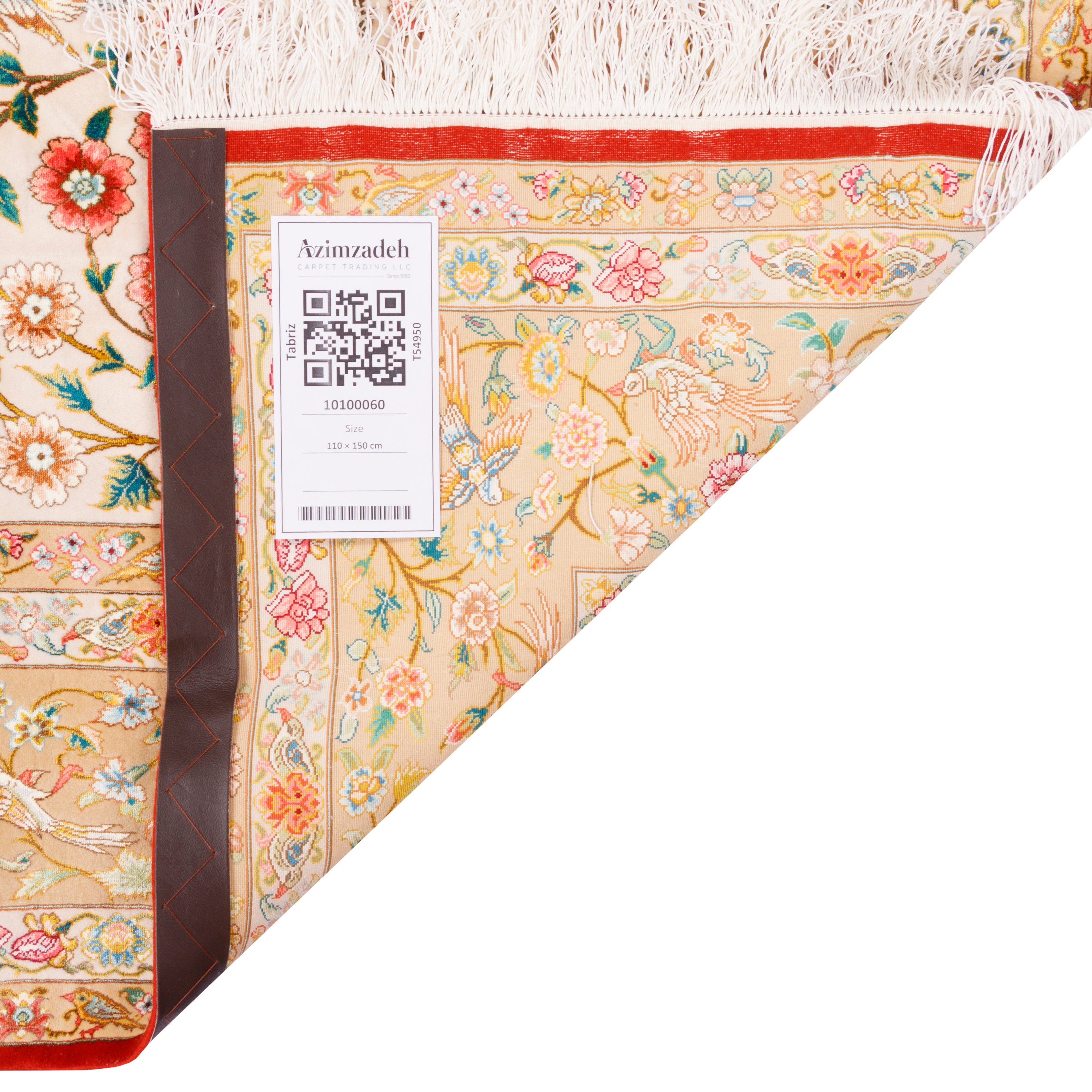 Tabriz Handmade Carpet — Sarasar | Silk Pile / Silk Warp | 150 × 210 cm | SKU 10300060