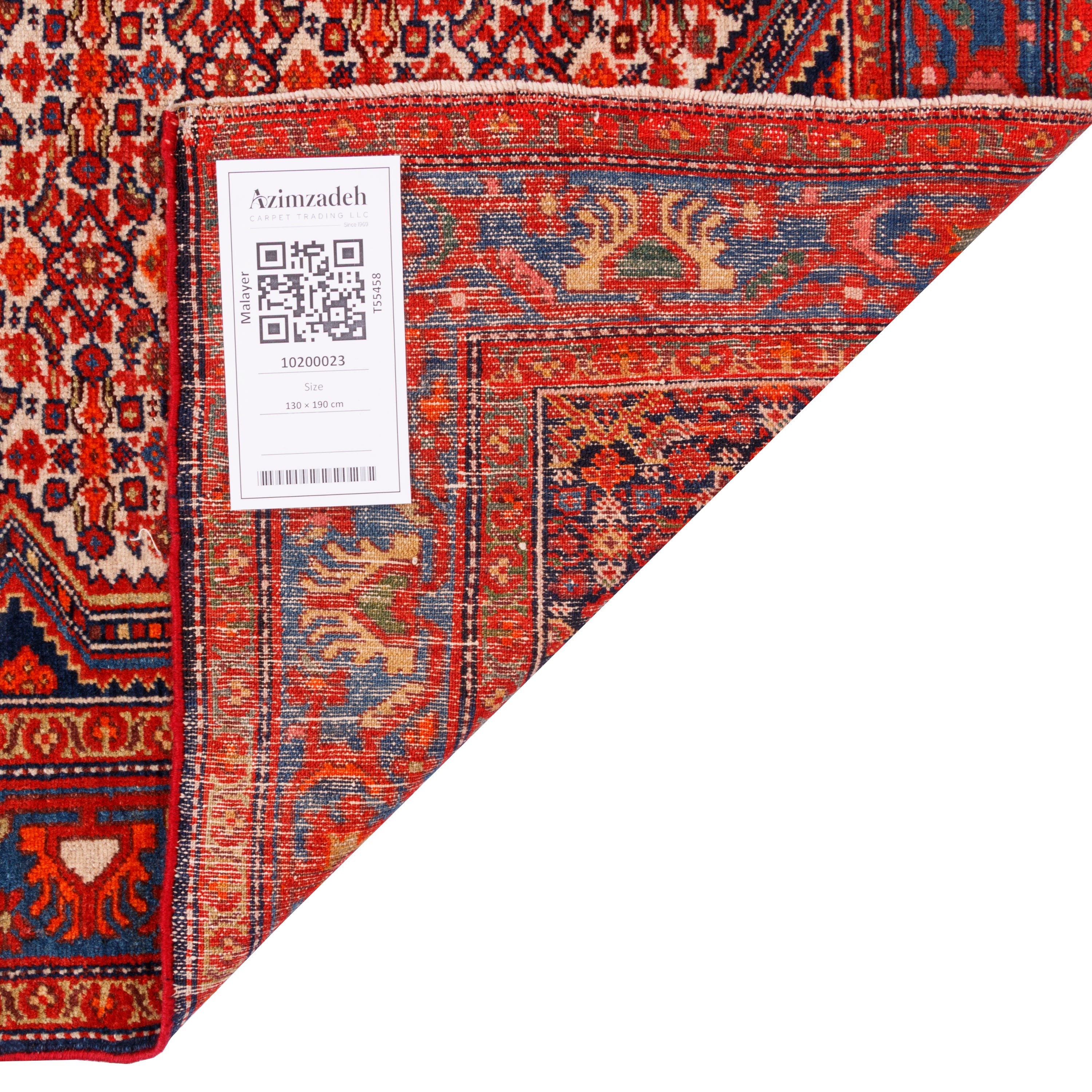 Malayer Handmade Carpet — Lachak Toranj | Wool / Cotton Warp | 130 × 190 cm | SKU 10200023