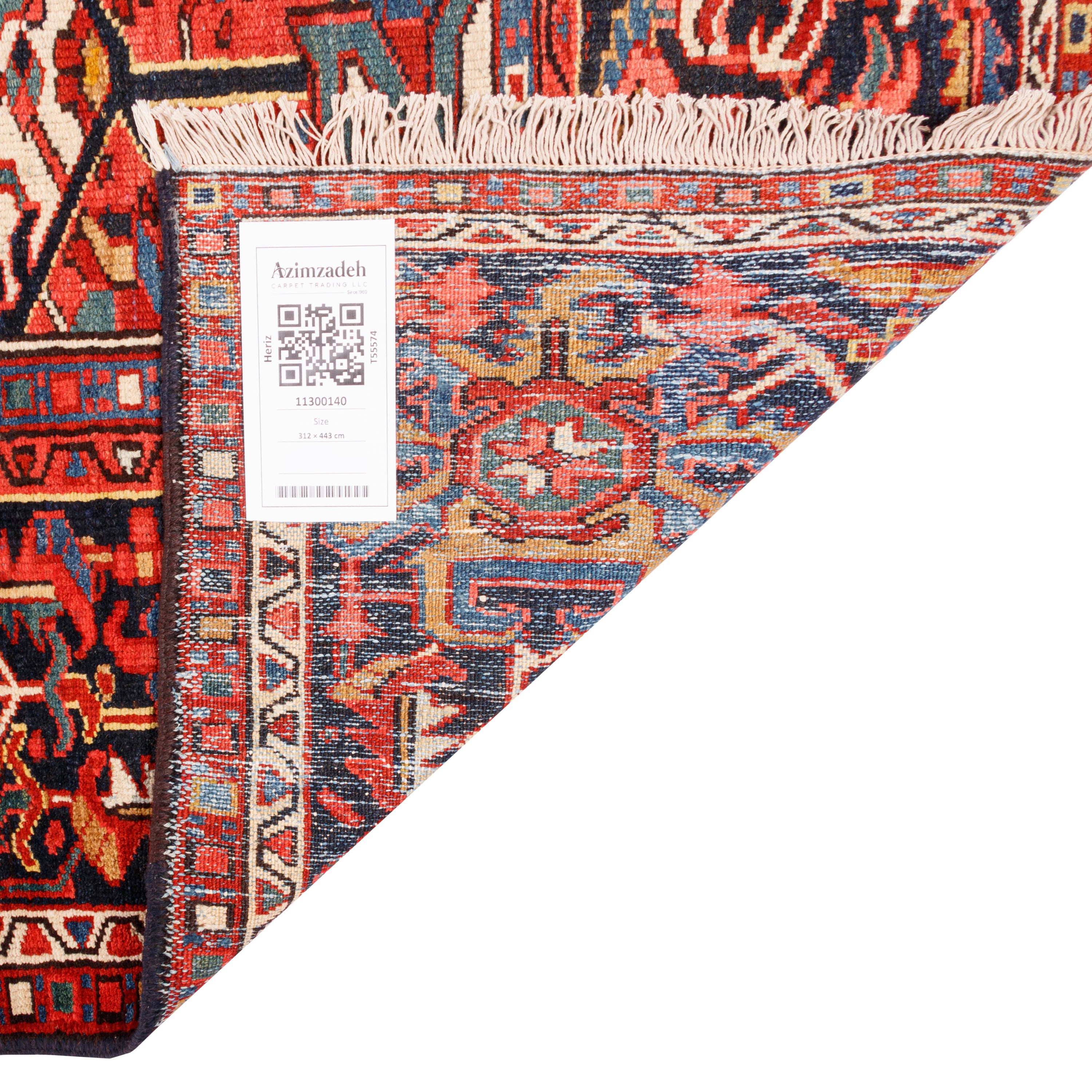 سجادة هريس يدوية - لاشاك تورانج | صوف / سداة قطنية | 312 × 443 سم | رمز المنتج 11300140