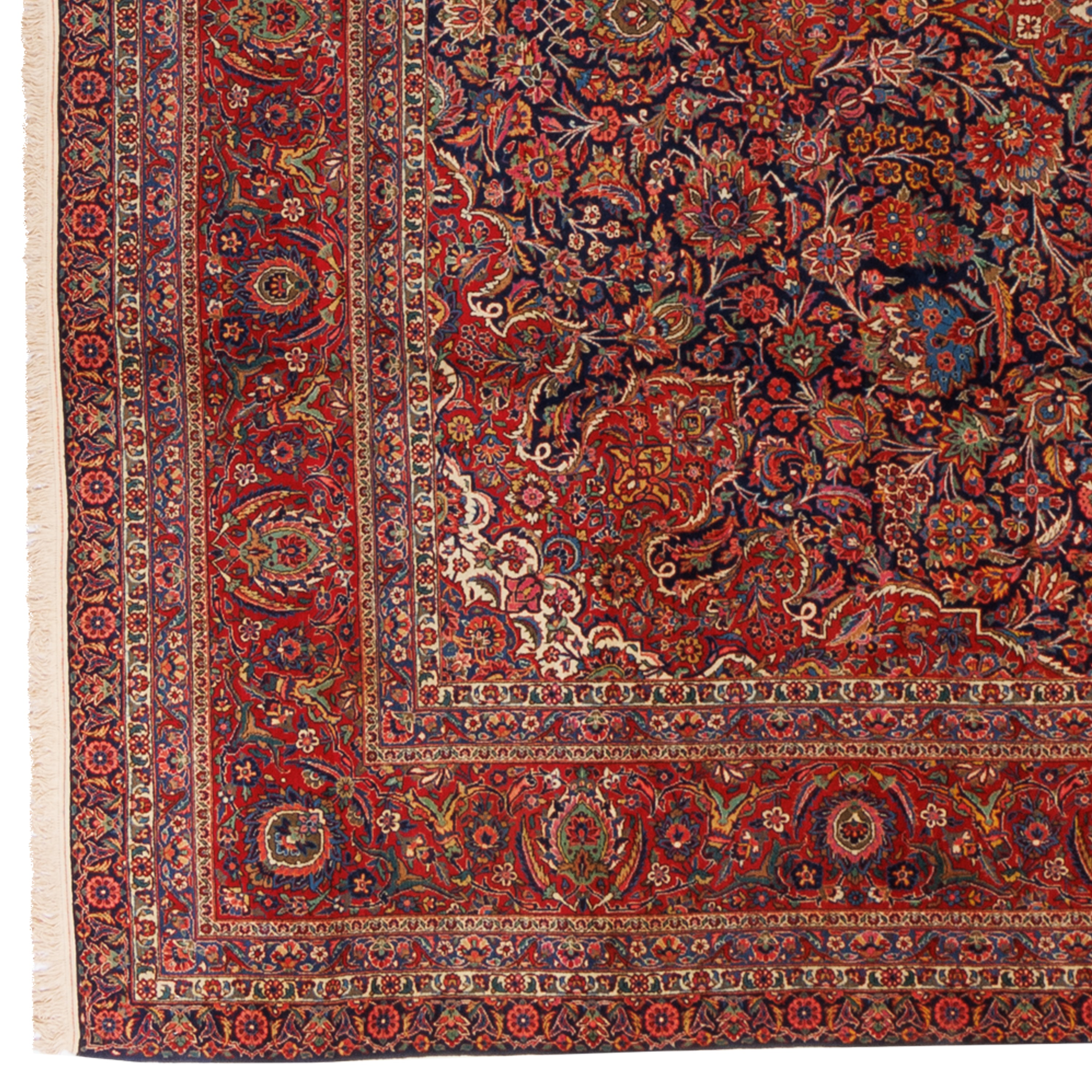 Kashan Handmade Carpet — Lachak Toranj | Wool / Cotton Warp | 335 × 503 cm | SKU 11600625