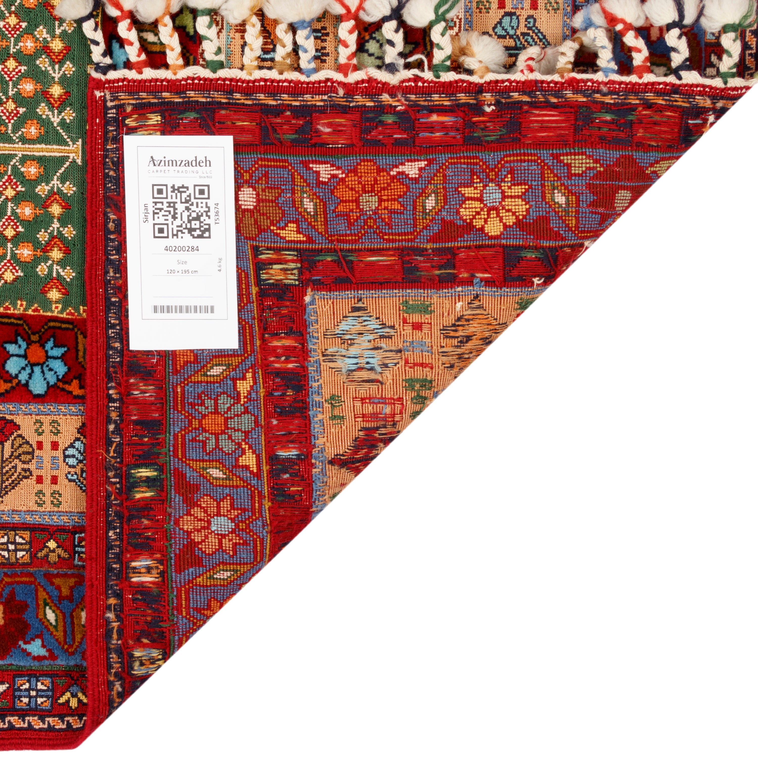 Sirjan Handmade Kilim Carpet — Sarasar | Full Wool | 120 × 195 cm | SKU 40200284