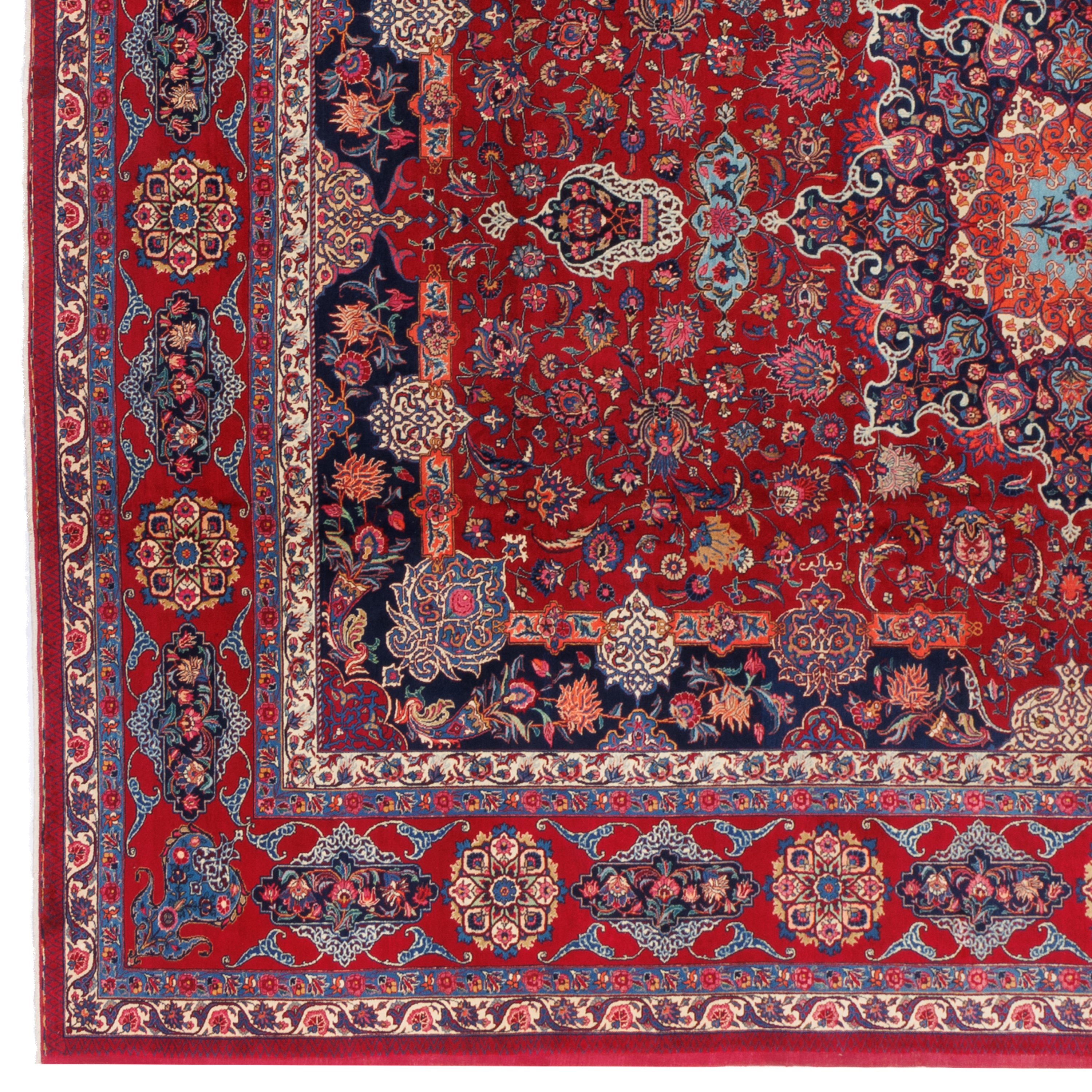Mashhad Handmade Carpet — Toranj-dar | Wool / Cotton Warp | 345 × 437 cm | SKU 11500703