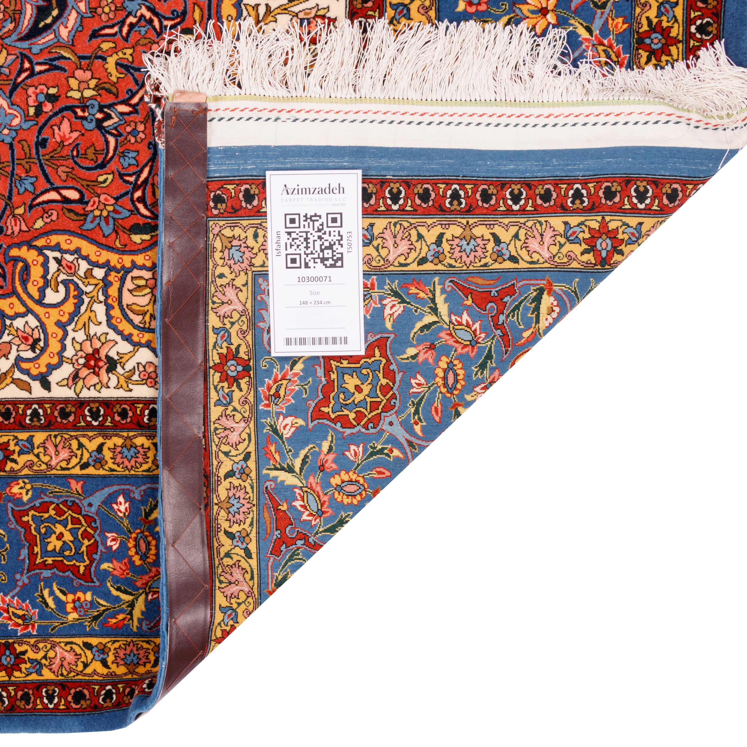 Isfahan Handmade Carpet — Lachak Toranj | Wool / Silk Warp | 148 × 234 cm | SKU 10300071