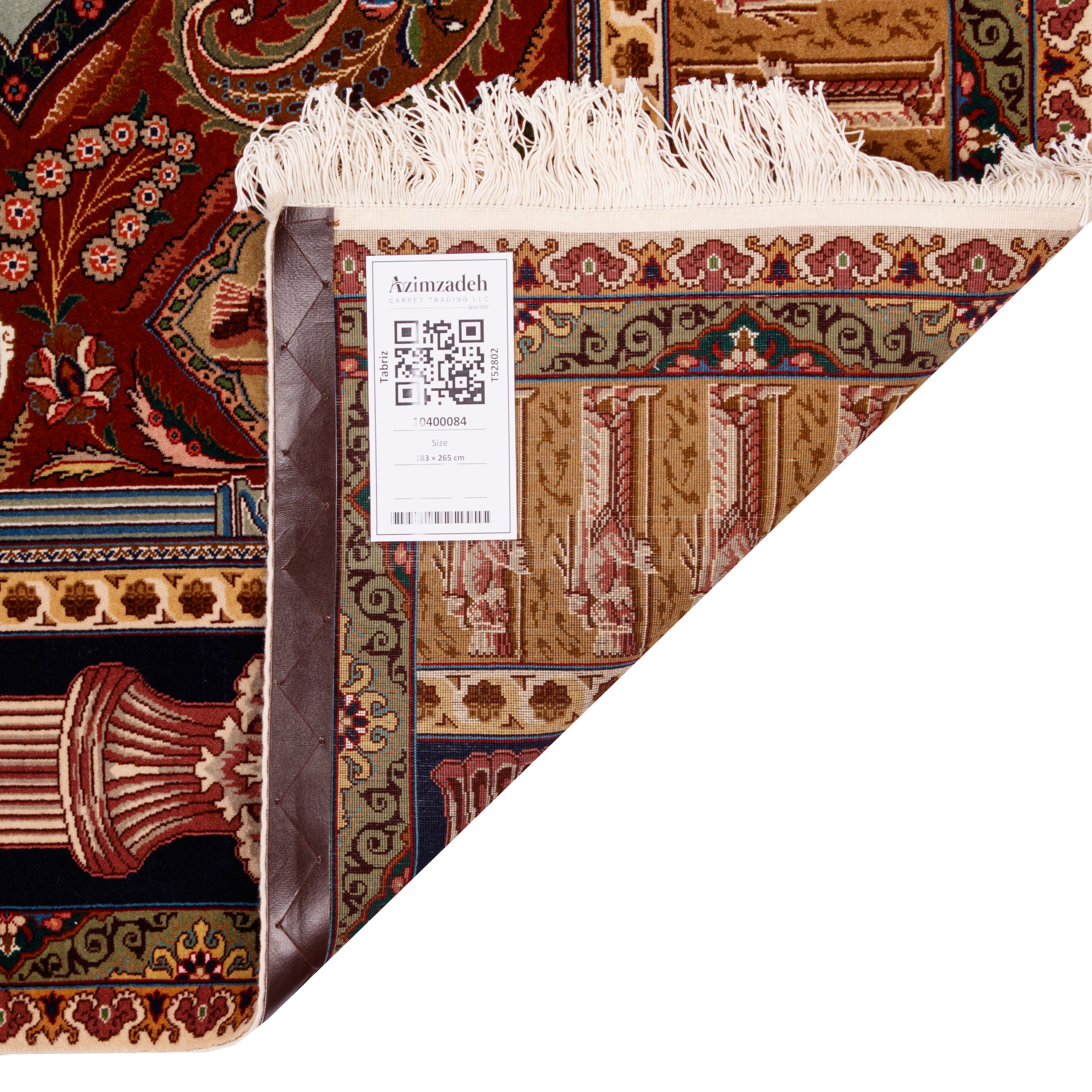 Tabriz Handmade Carpet — Chand Matn | Wool / Cotton Warp | 183 × 265 cm | SKU 10400084