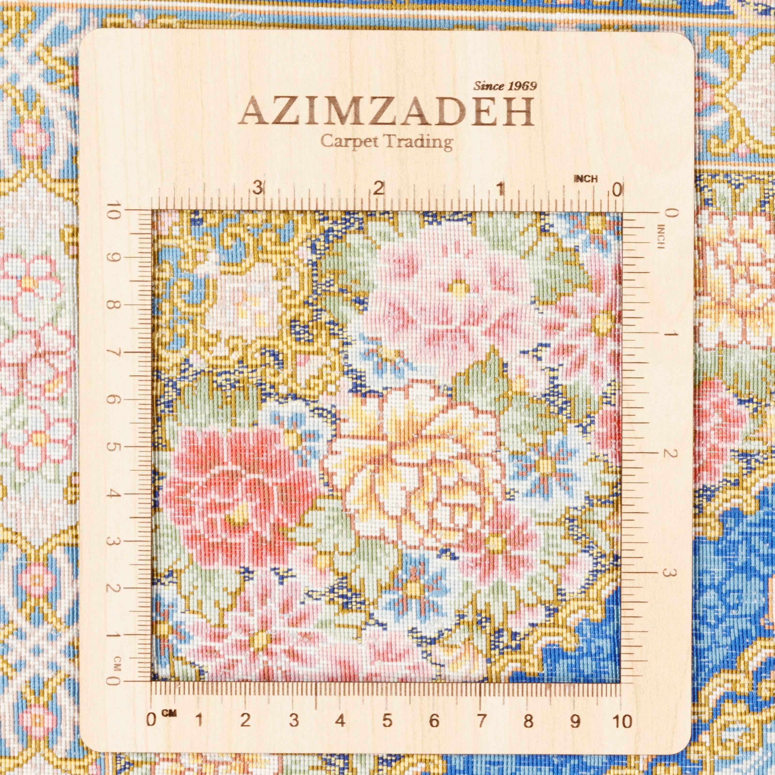 Qom Handmade Carpet — Lachak Toranj | Full Silk | 80 × 120 cm | SKU 10000235