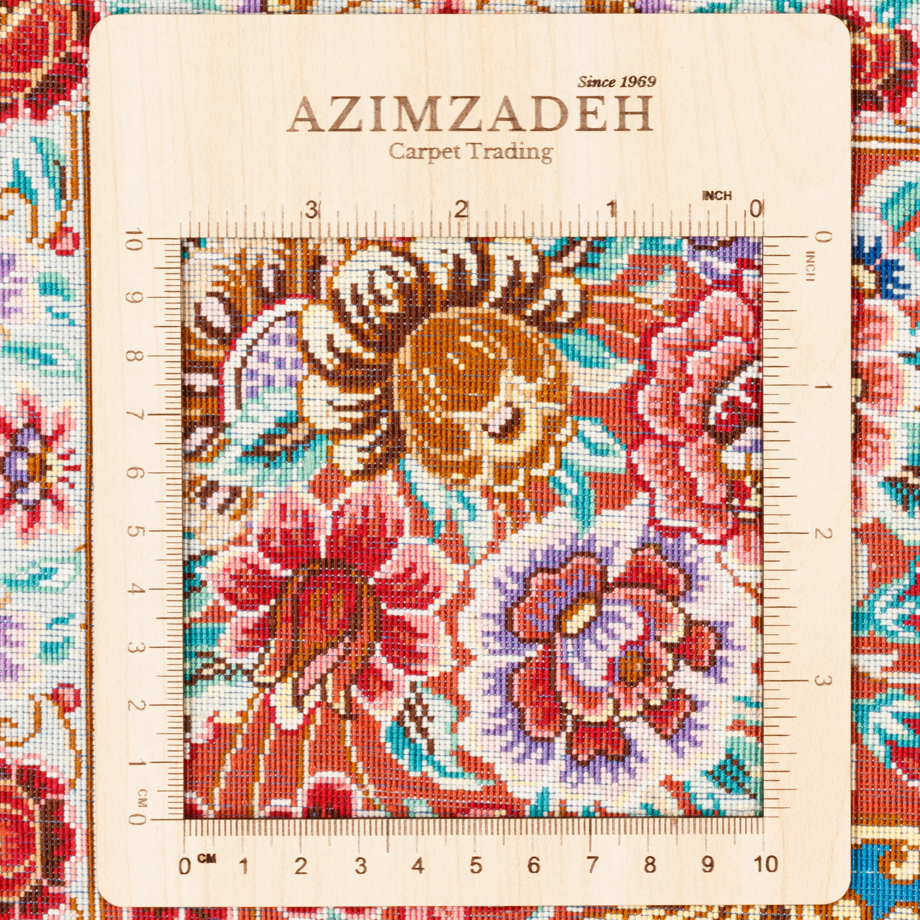 Qom Handmade Carpet — Lachak Toranj | Full Silk | 100 × 147 cm | SKU 10100157