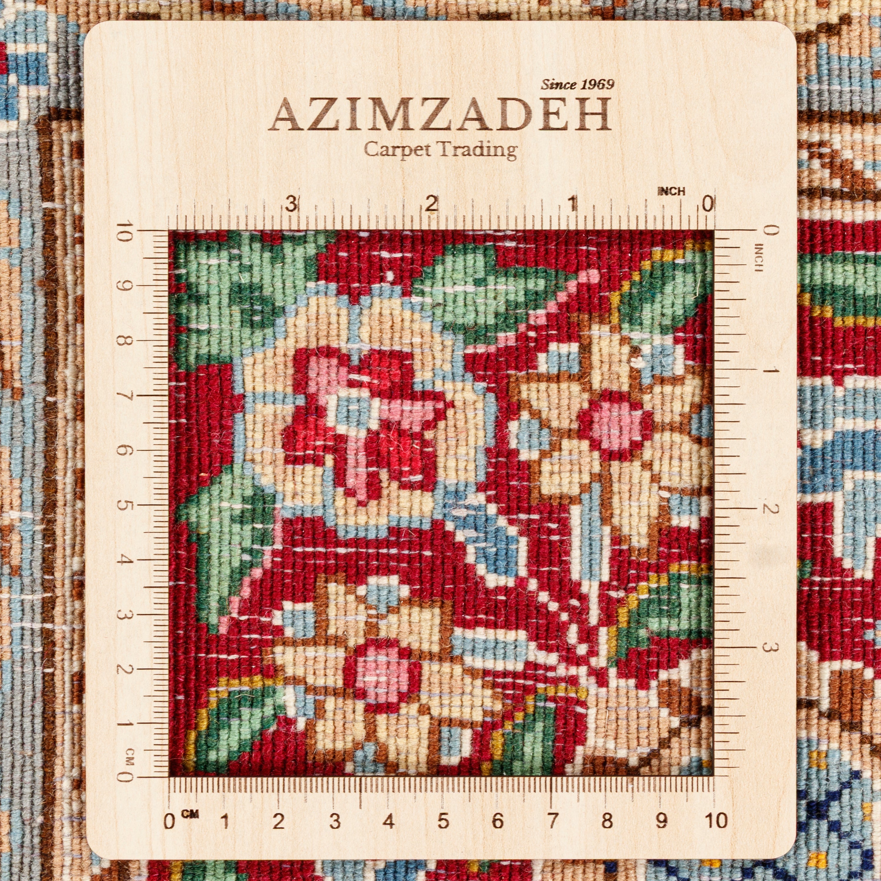 فرش دستباف کرمان — لچک ترنج | پشم / چله پنبه | ۴۰۸ × ۳۱۳ سانتی‌متر | کد محصول 11200144